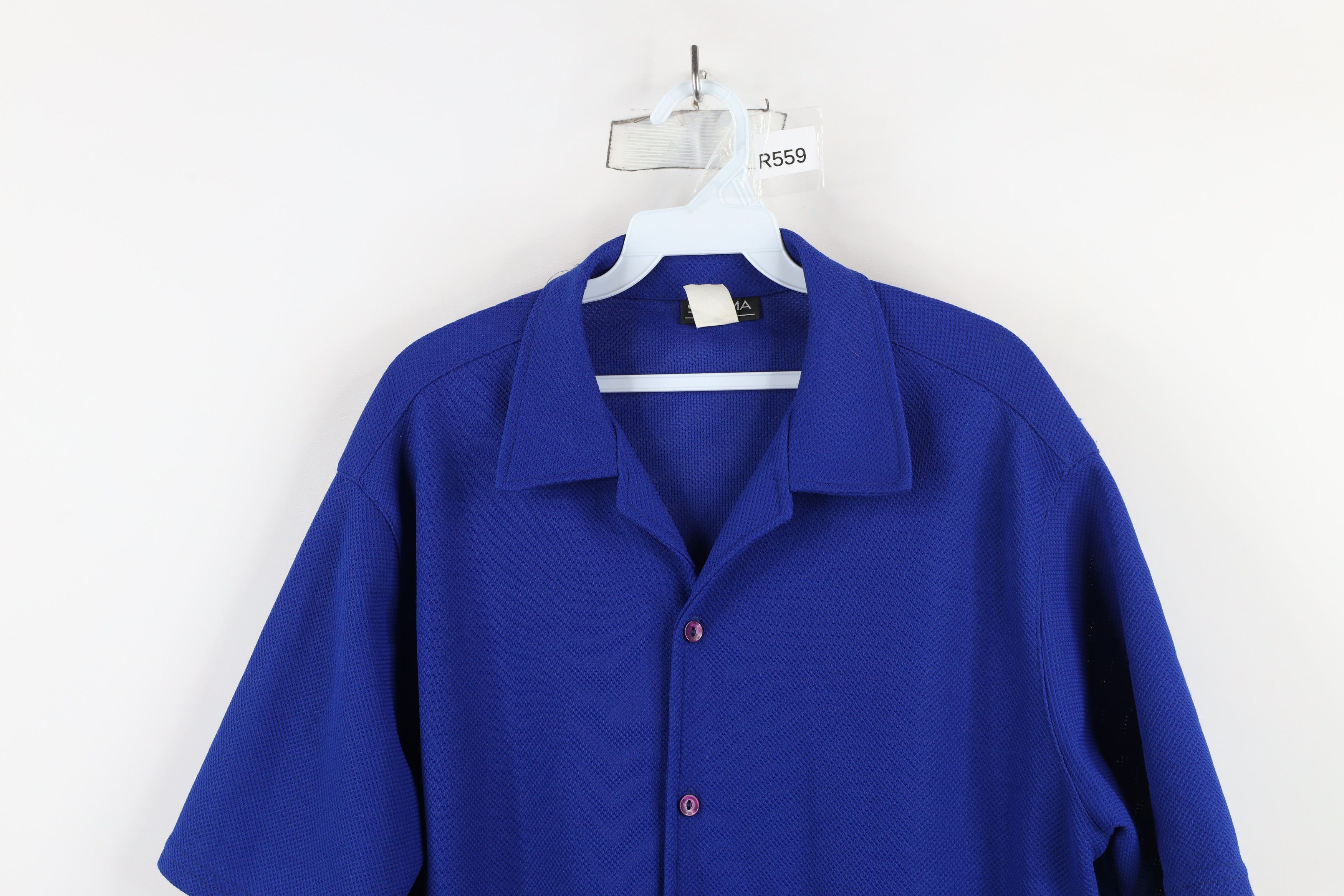 Vintage Vintage 90s Streetwear Knit Dance Rave Button Shirt USA Size US L / EU 52-54 / 3 - 2 Thumbnail