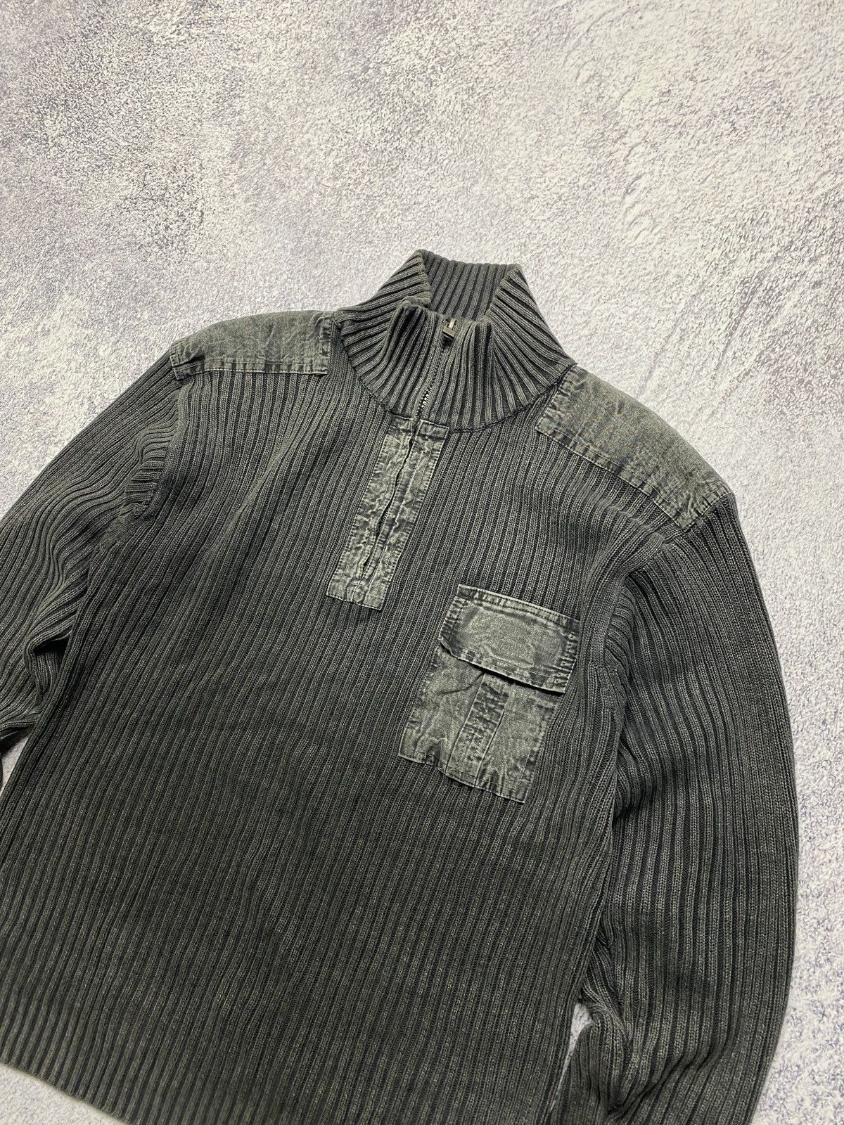 Japanese Brand Vintage Japanese Multi Pocket Knitted Sweater Avantgarde Y2K Size US M / EU 48-50 / 2 - 5 Thumbnail