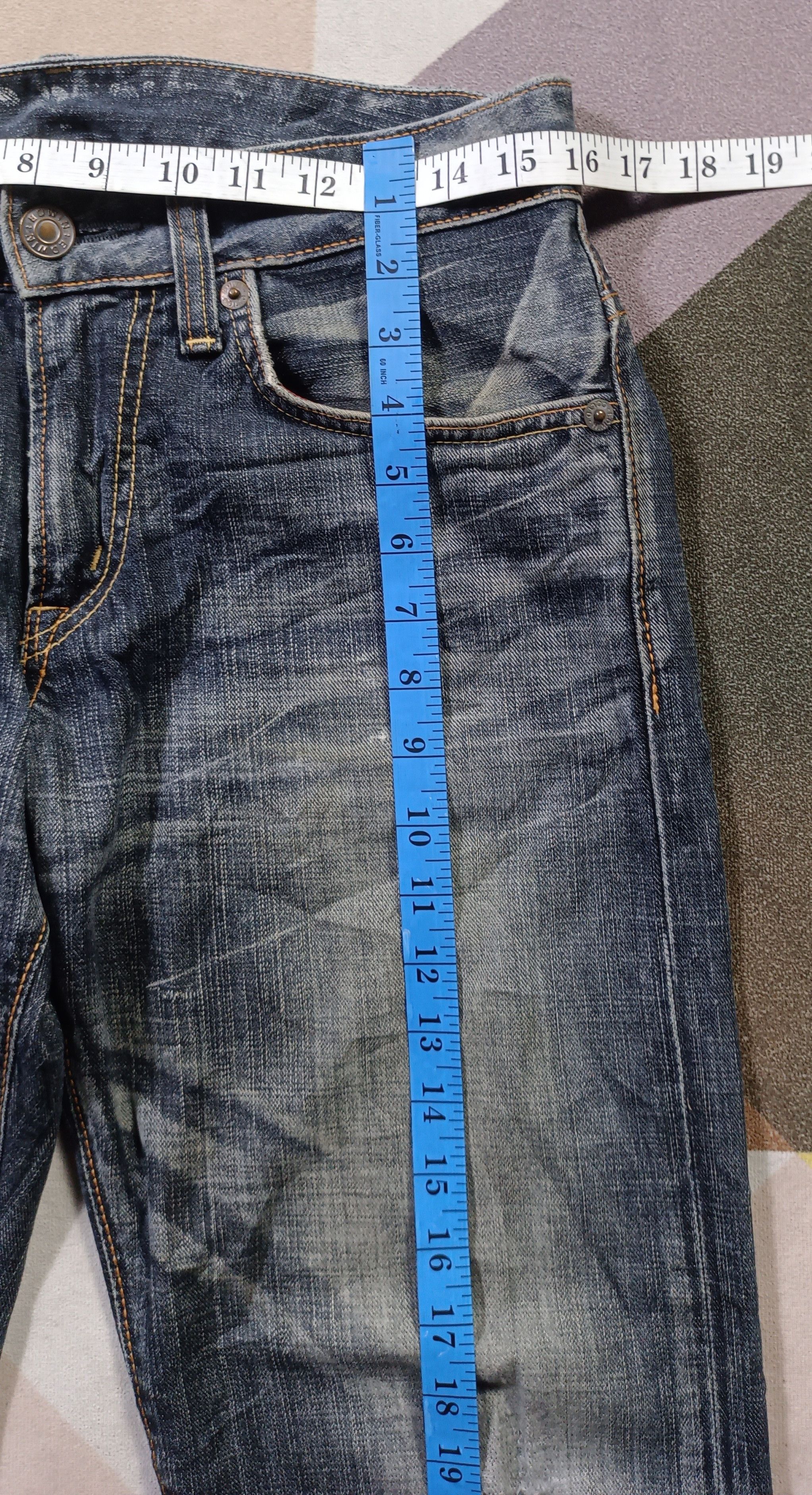Edwin Vintage Edwin Blue Trip Edgeline 503 Distressed Denim Size US 32 / EU 48 - 19 Thumbnail