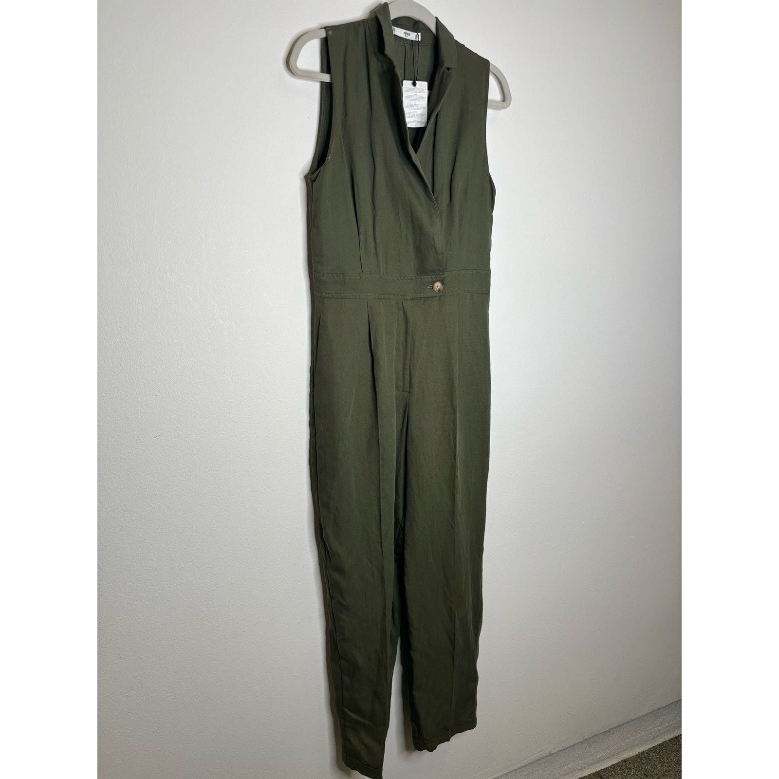 Mango MANGO Long Linen Jumpsuit Size 27" / US 4 / IT 40 - 4 Thumbnail