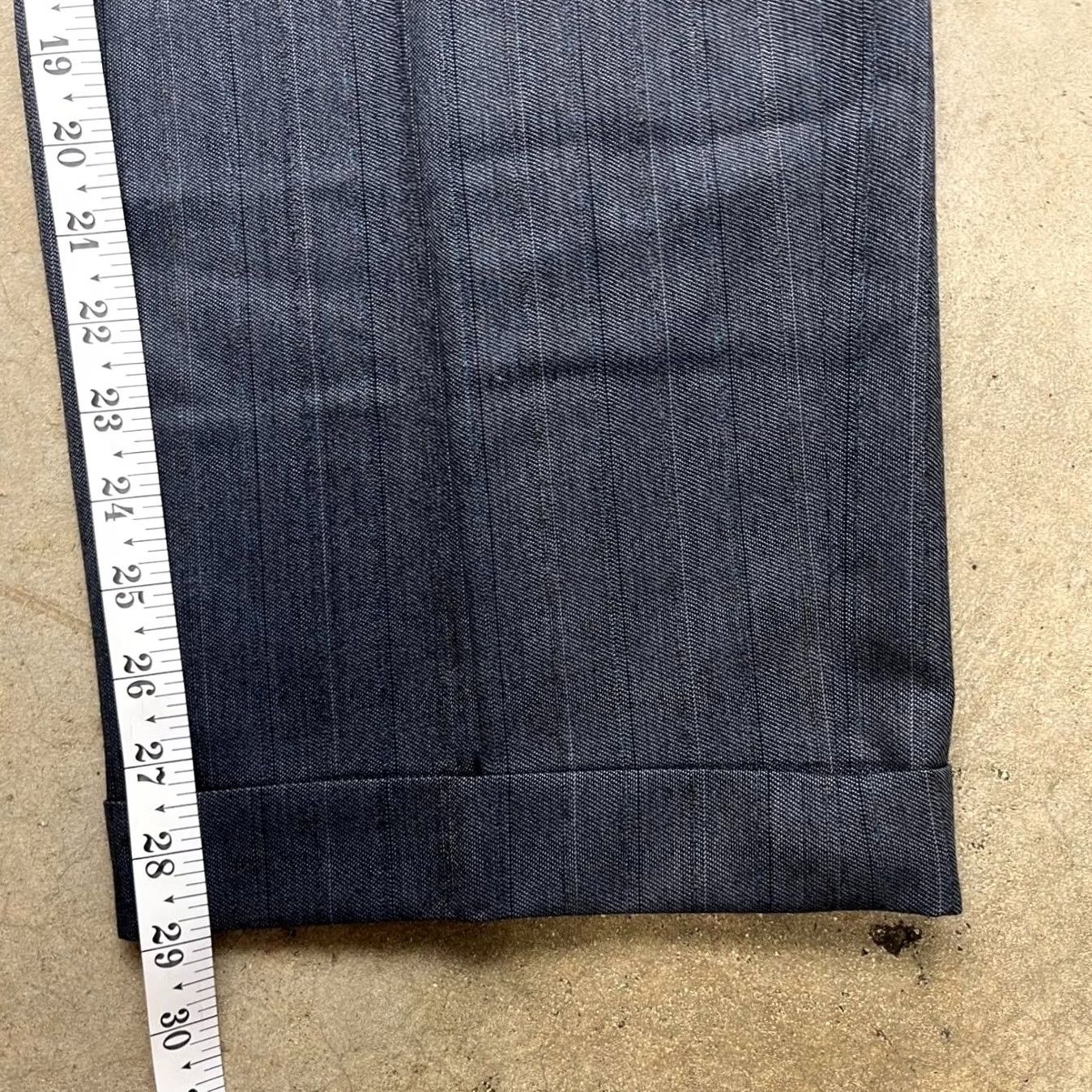 Vintage Vintage 80s Pleated Trousers Pinstripe Mens 34x29 Talon Zip Size US 34 / EU 50 - 5 Thumbnail