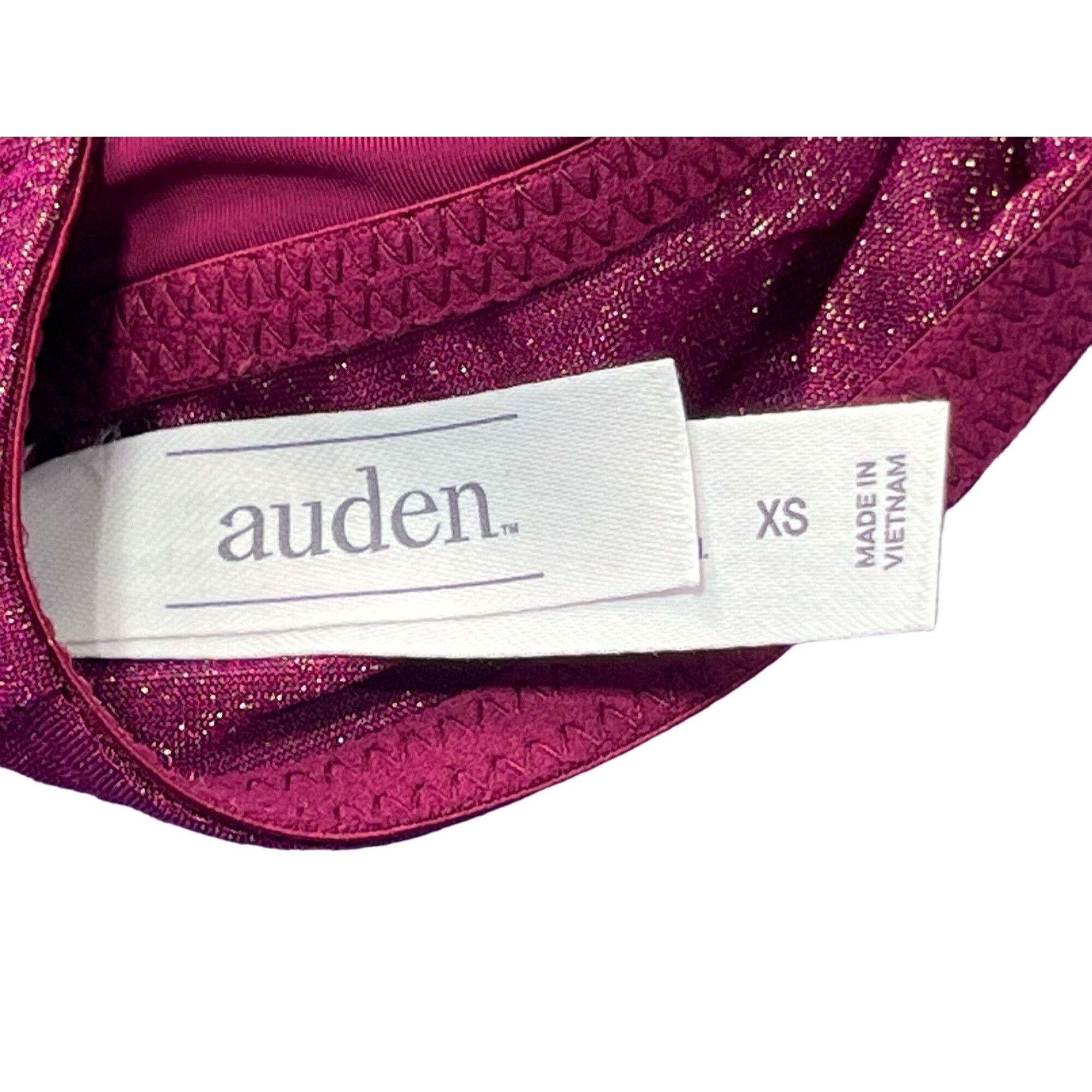 Other Auden - Women's Shimmer Bralette - Burgundy - Extra Small Size ONE SIZE - 8 Thumbnail