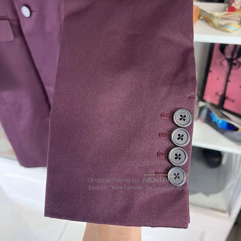 Prada Prada Burgundy Cotton Mid-Length Men's Coat. Size US S / EU 44-46 / 1 - 3 Thumbnail