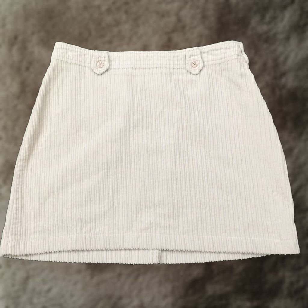 Eddie Bauer VINTAGE Eddie Bauer Women's Skirt 12 Tall Beige Corduroy Casual Mini Pockets Zipper Size 34" / US 12 / IT 48 - 1 Thumbnail