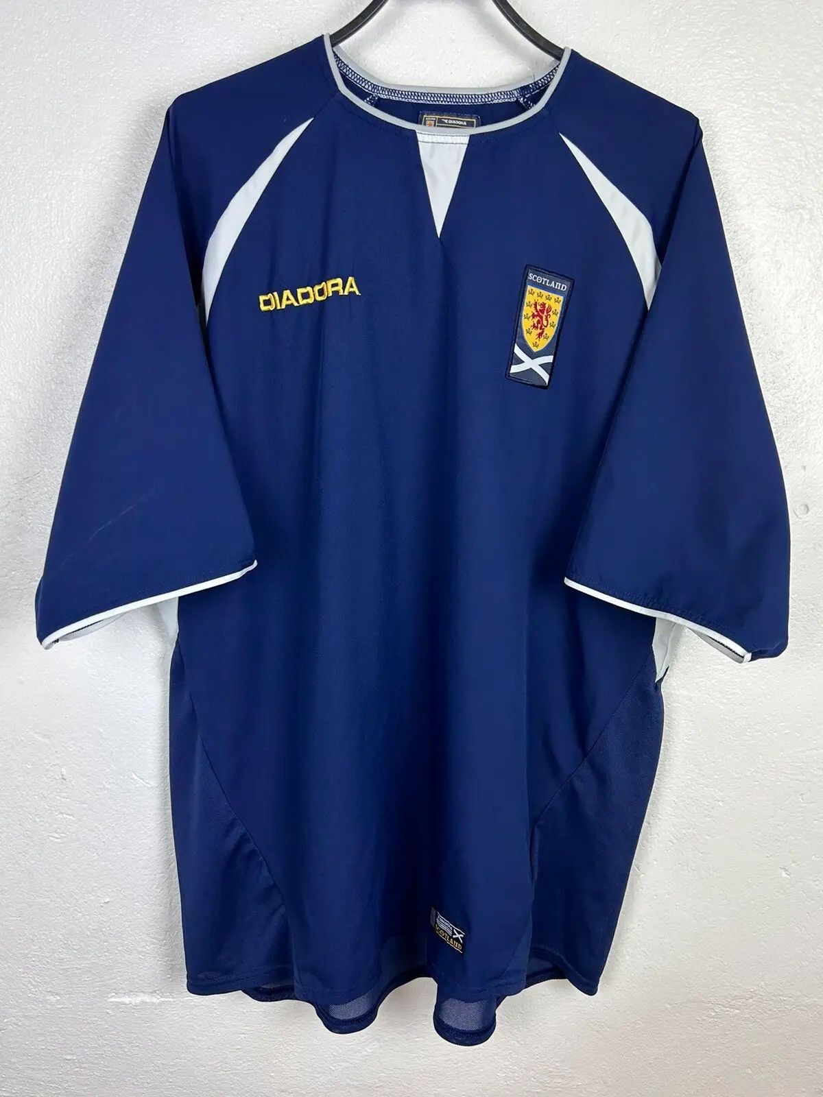 Diadora 00s Vintage Diadora x Scotland Football Team 2003 Home Kit Size US XL / EU 56 / 4 - 1 Thumbnail