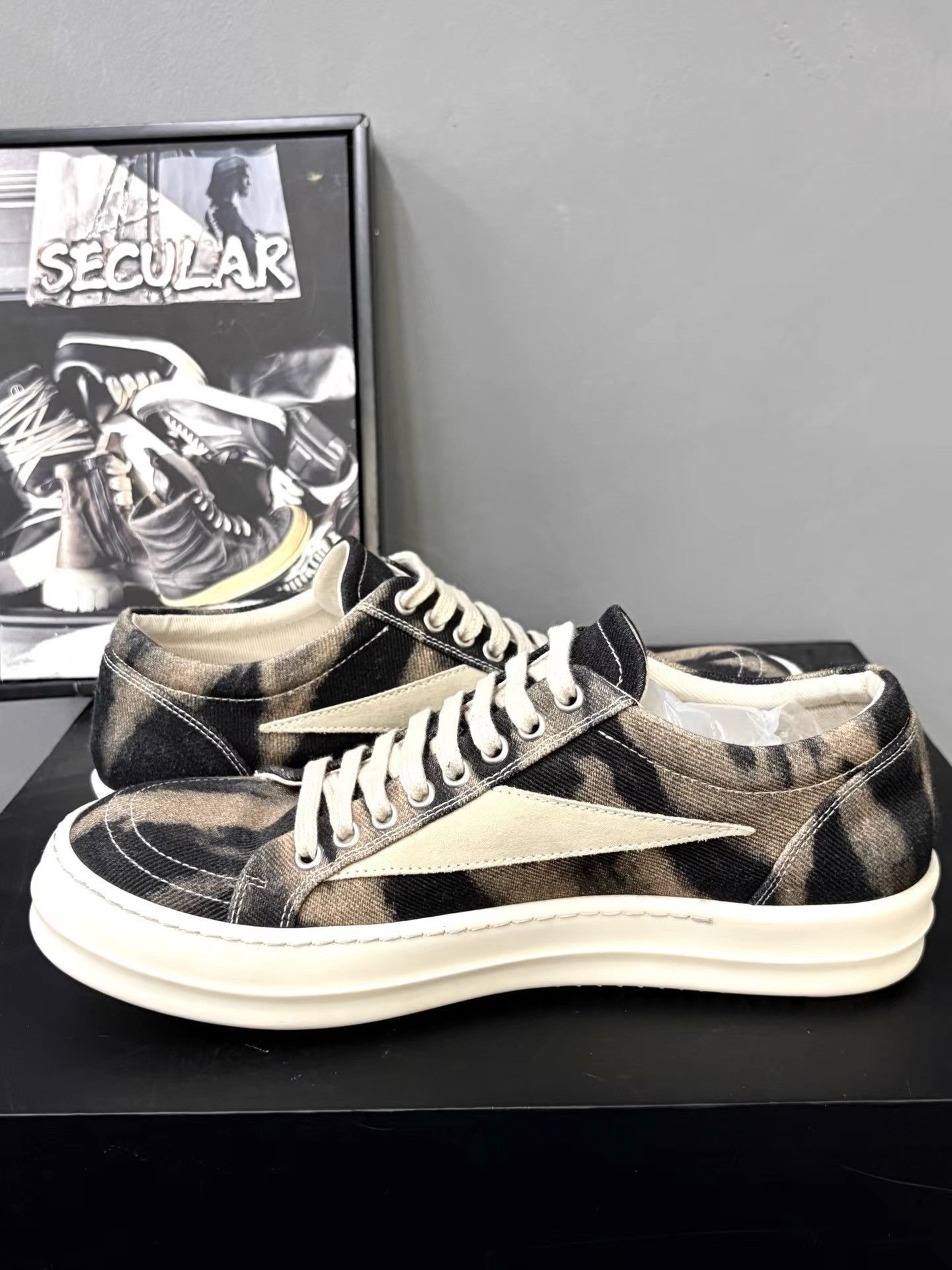 Rick Owens Rick Owens 24FW Flame Low-Top Sneakers K34 Size US 8 / EU 41 - 5 Thumbnail