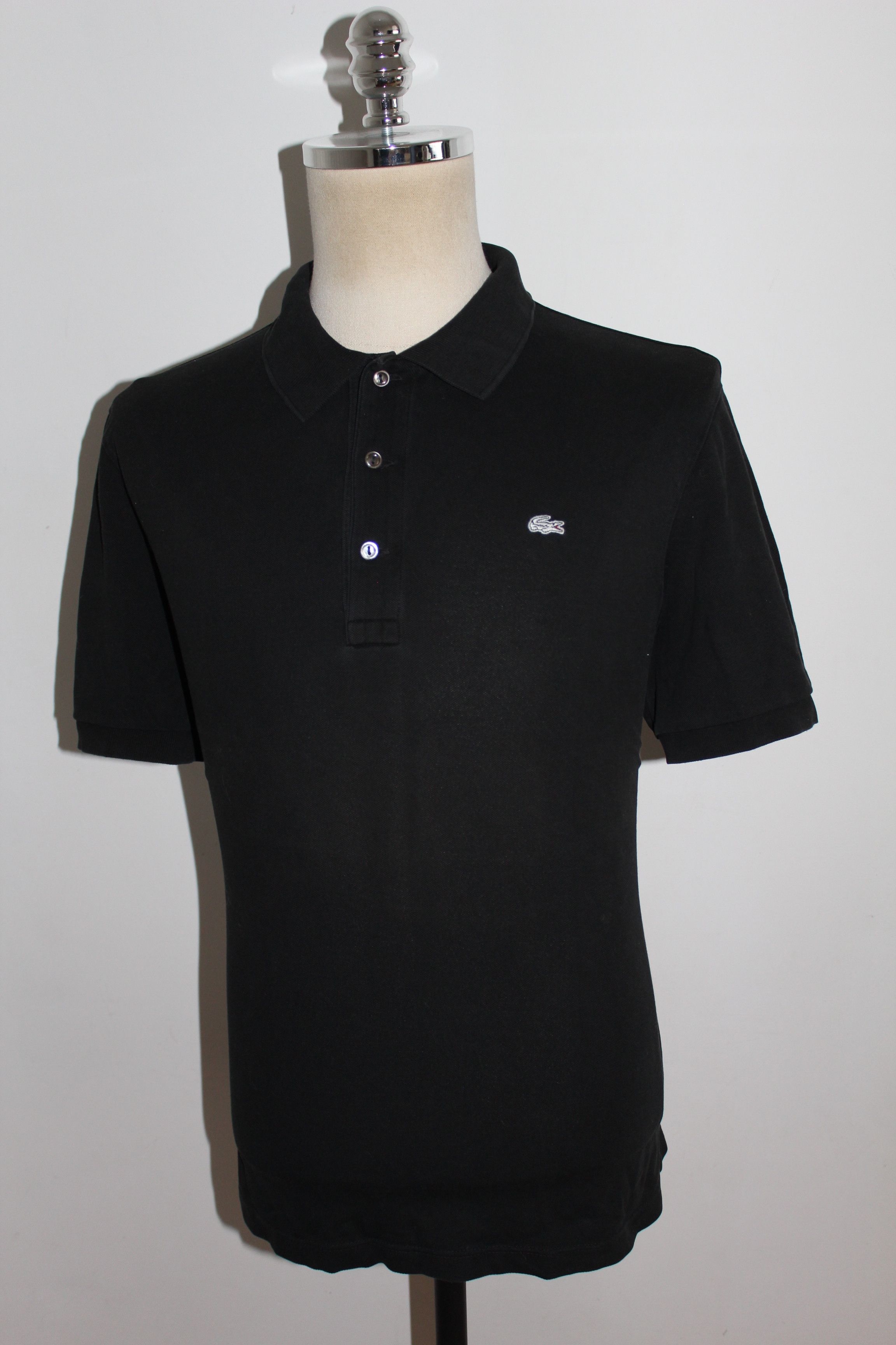 Lacoste LACOSTE Short Sleeve Black Polo Shirt Size US XL / EU 56 / 4 - 3 Thumbnail