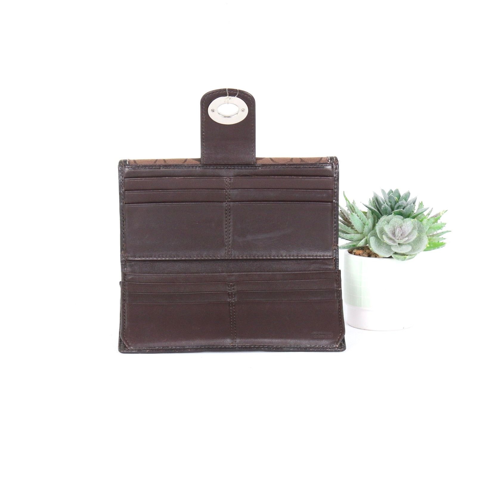 Coach Coach Vintage Turn-Lock Signature Retro Wallet Size ONE SIZE - 2 Thumbnail