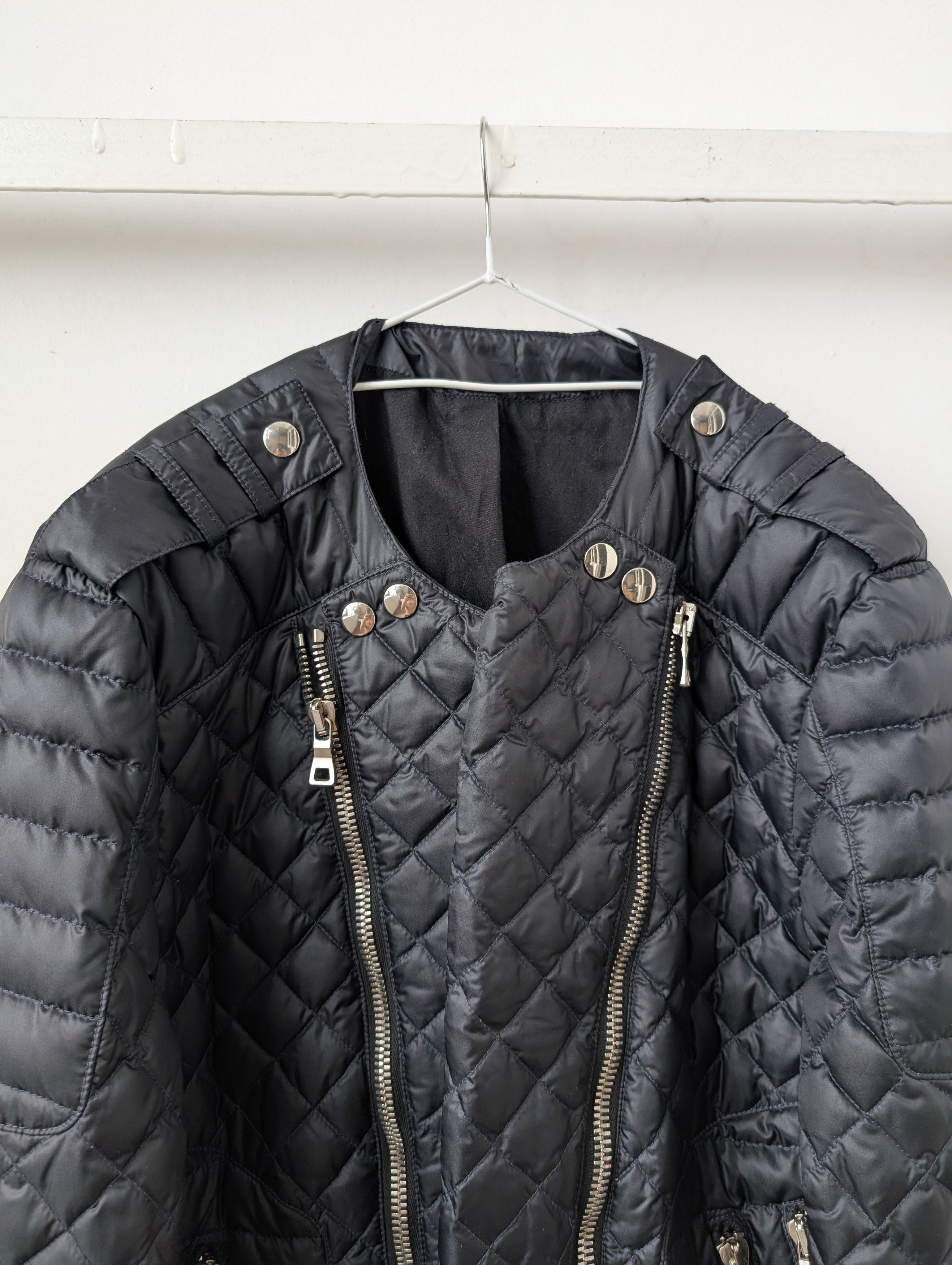 Balmain Balmain Quilted Biker Jacket FW12 (Oliver Rousteing) Size US L / EU 52-54 / 3 - 3 Thumbnail