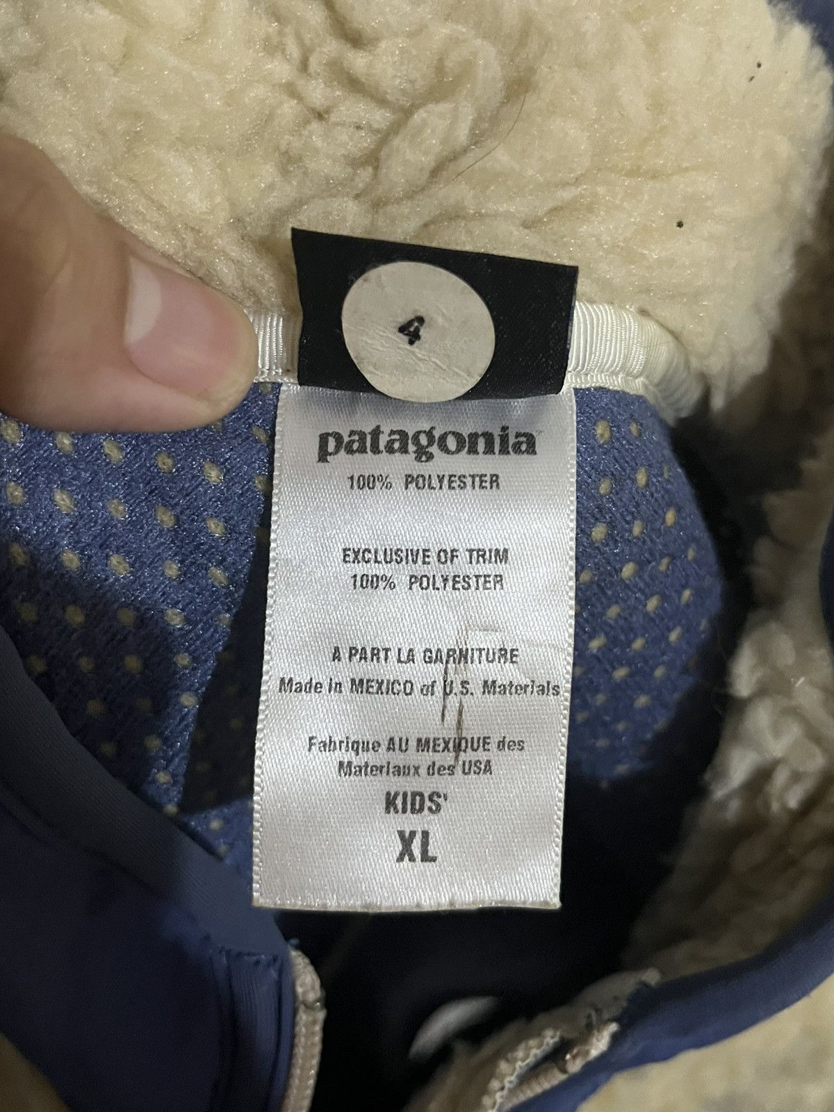 Patagonia Patagonia Retro X Deep Pile Fleece Jacket (Kids/Youth) Size US XL / EU 56 / 4 - 5 Thumbnail