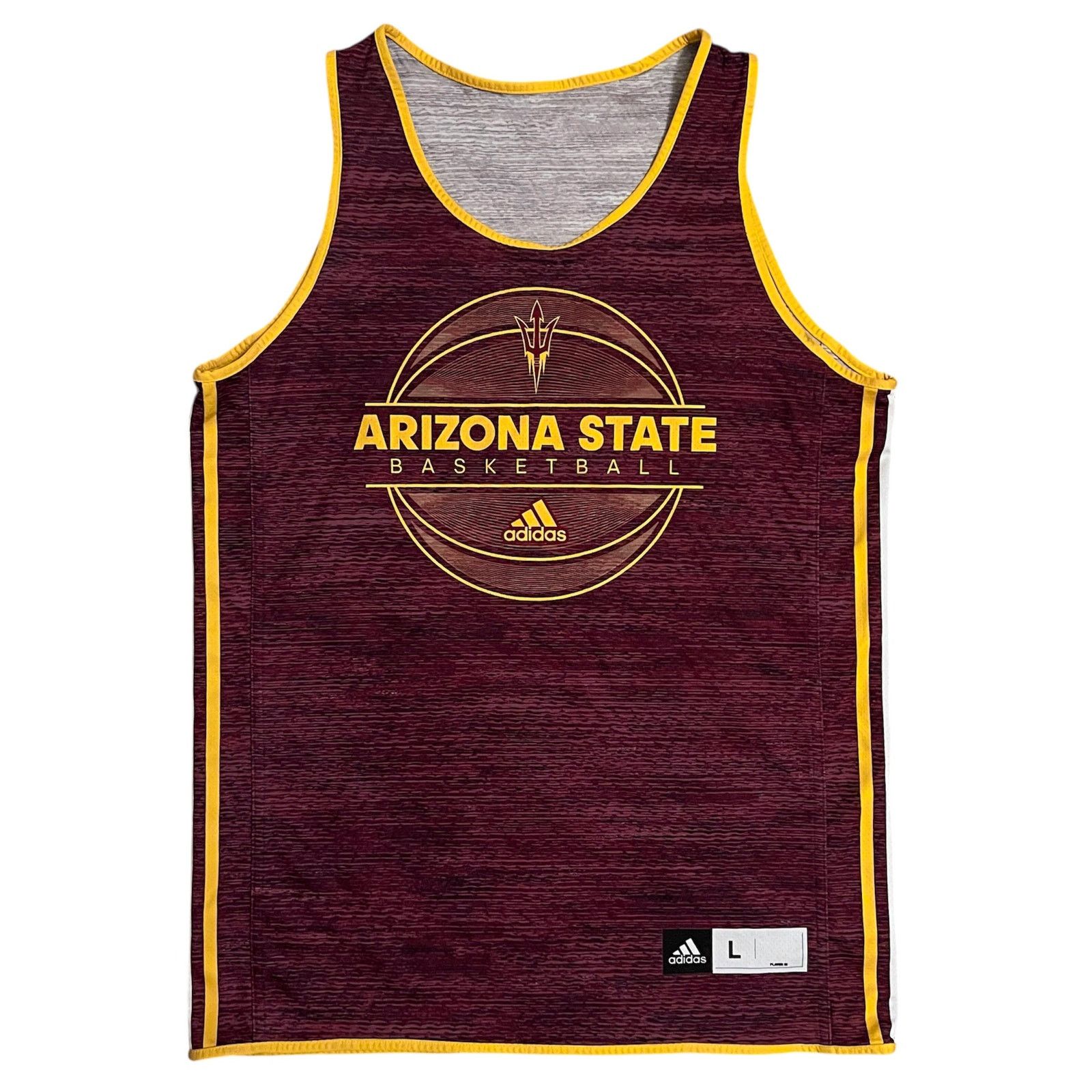 Adidas Team Issued 2019 ASU Basketball Reversible Practice Jersey Size US L / EU 52-54 / 3 - 2 Thumbnail
