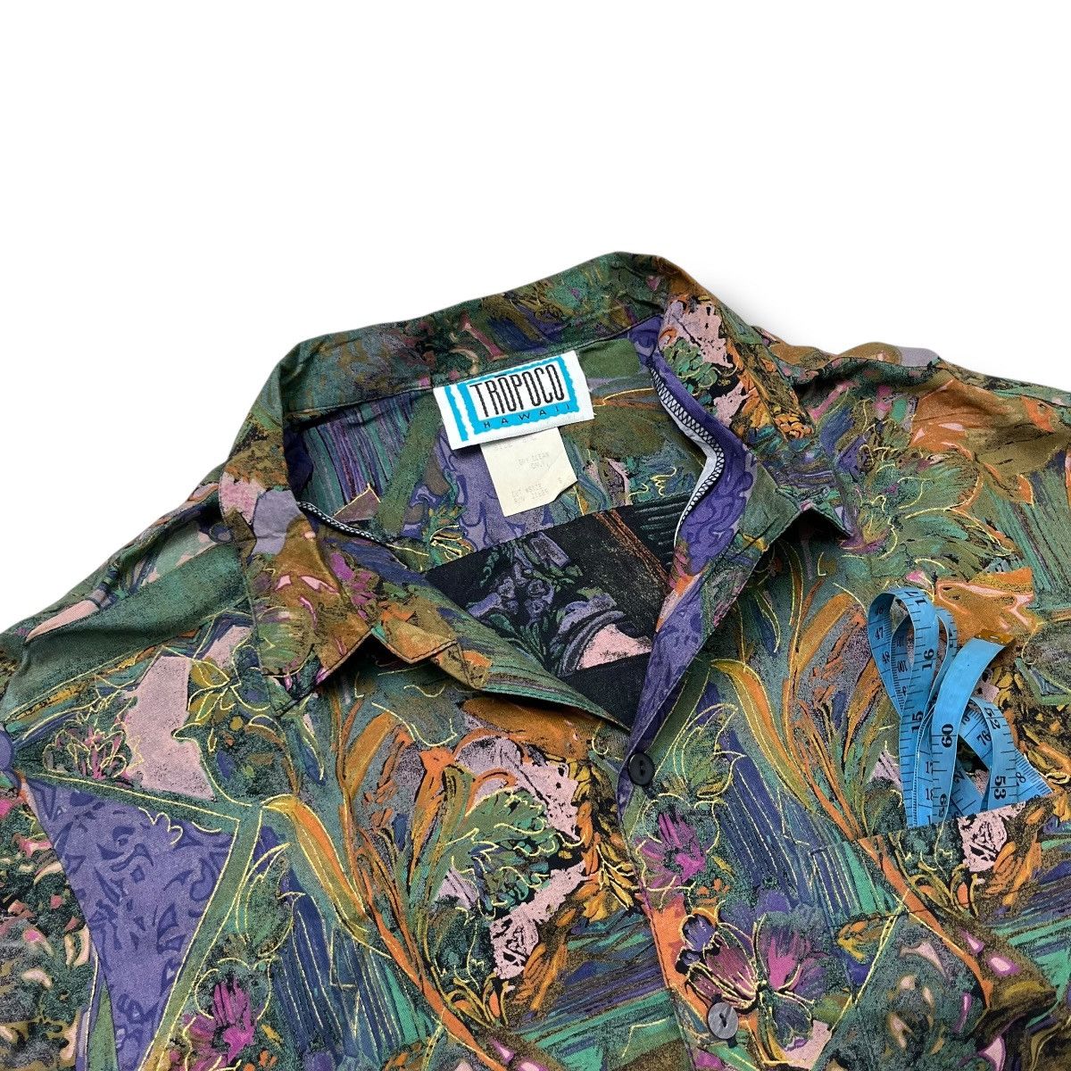 Other Tropoco Rayon loop collar shirt beautiful art pattern Size US S / EU 44-46 / 1 - 3 Thumbnail