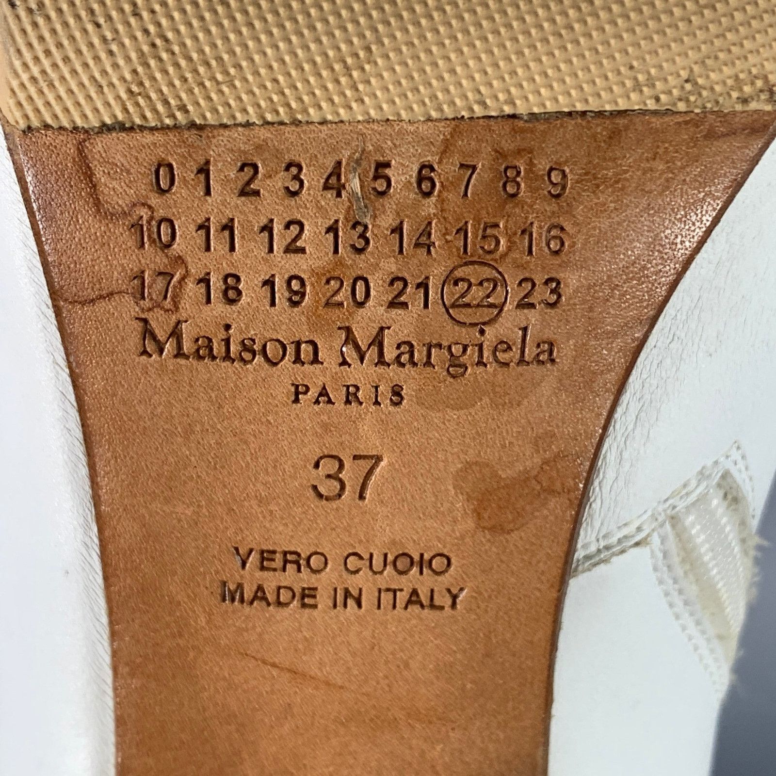 Maison Margiela MAISON MARTIN MARGIELA Size 7 White Leather Peep Toe Boots Size US 7 / IT 37 - 7 Thumbnail