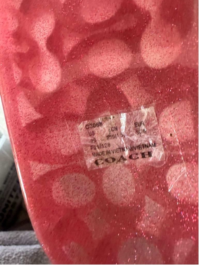 Coach Coach Women’s Ulyssa Pool Jelly Slide Slip on Pink US 9 Size US 9 / IT 39 - 5 Thumbnail