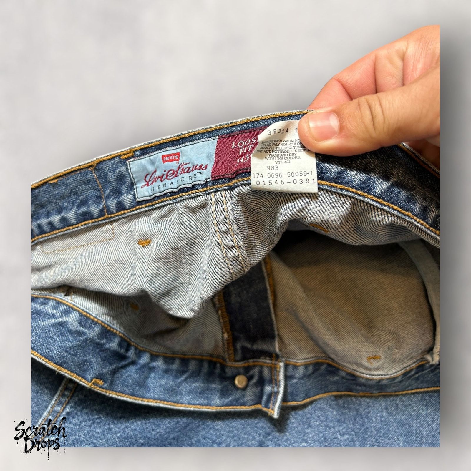 Levi's Vintage Levi's Signature 545 Men's Jeans Deadstock W54 L32 Size US 38 / EU 54 - 4 Thumbnail