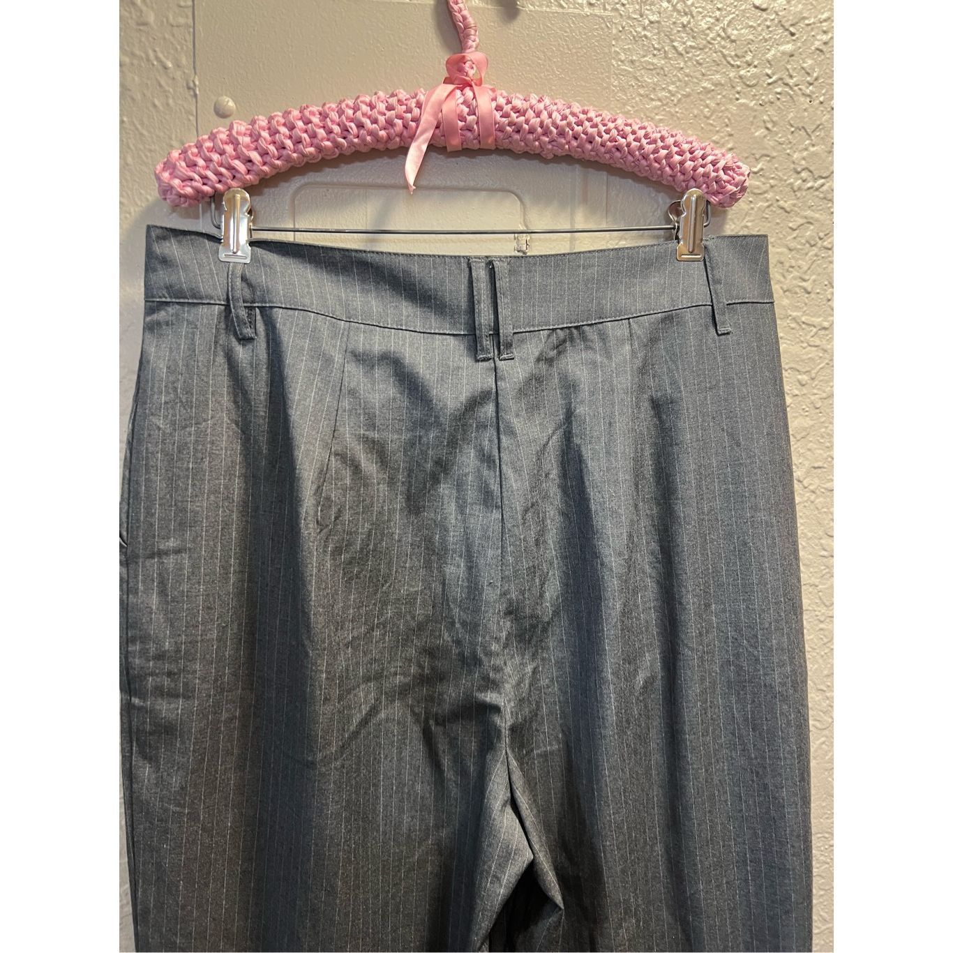 Other Wild Fable Grey Striped Dress Pants Woman’s Size 16 Size 38" / US 16 / IT 52 - 9 Thumbnail