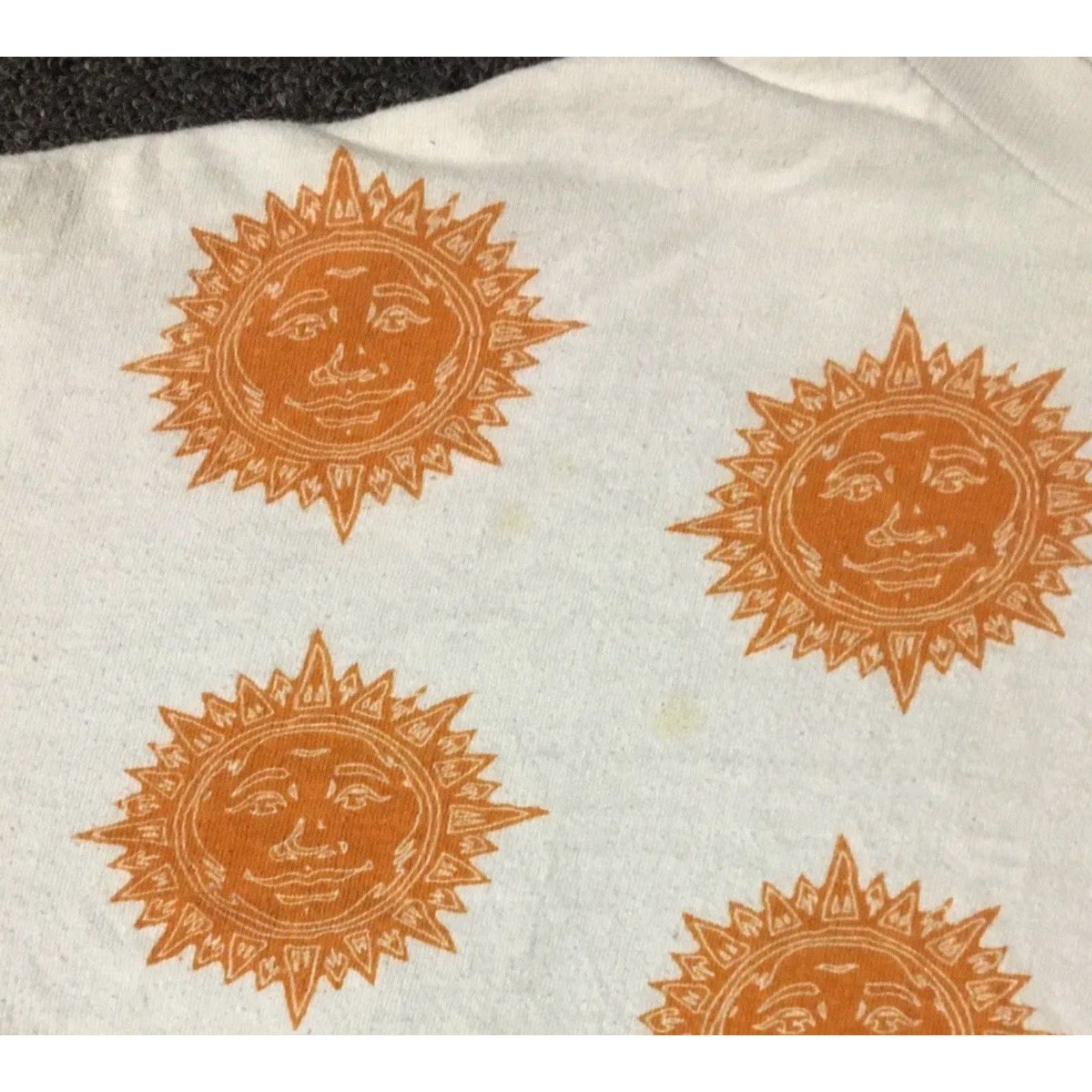 Moonstar VINTAGE All Over Print Shirt M L White 80s Sun Faded Distressed AOP Single Stitch Eclipse 90s Grunge Beach Surf Rock USA Mens Shirt Size US M / EU 48-50 / 2 - 7 Thumbnail