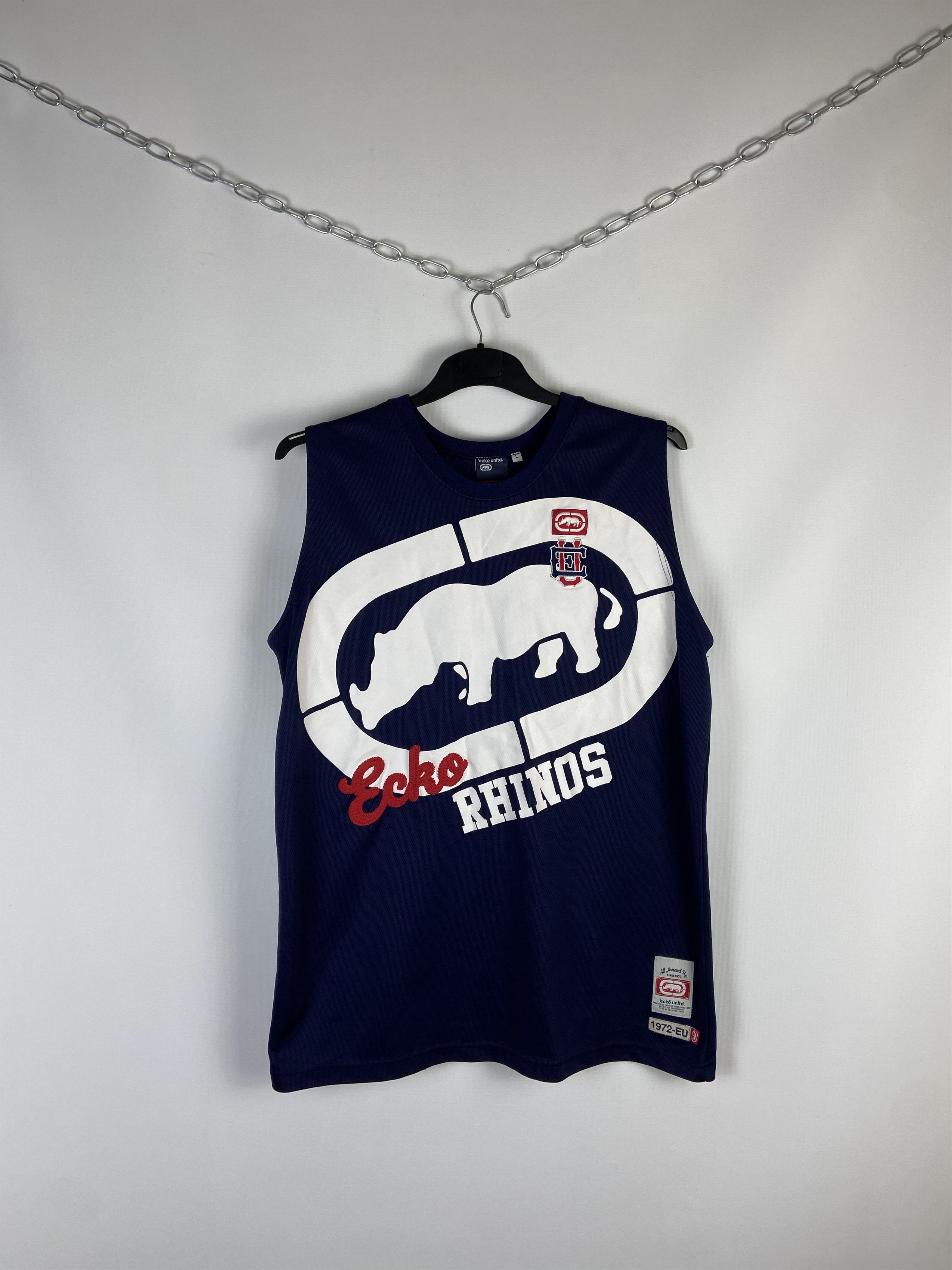 ECKO UNLTD X VINTAGE BEAUTIFUL T-SHIRT ECKO UNLTD BIG PRINT JERSEY BLOKECORE Y2K