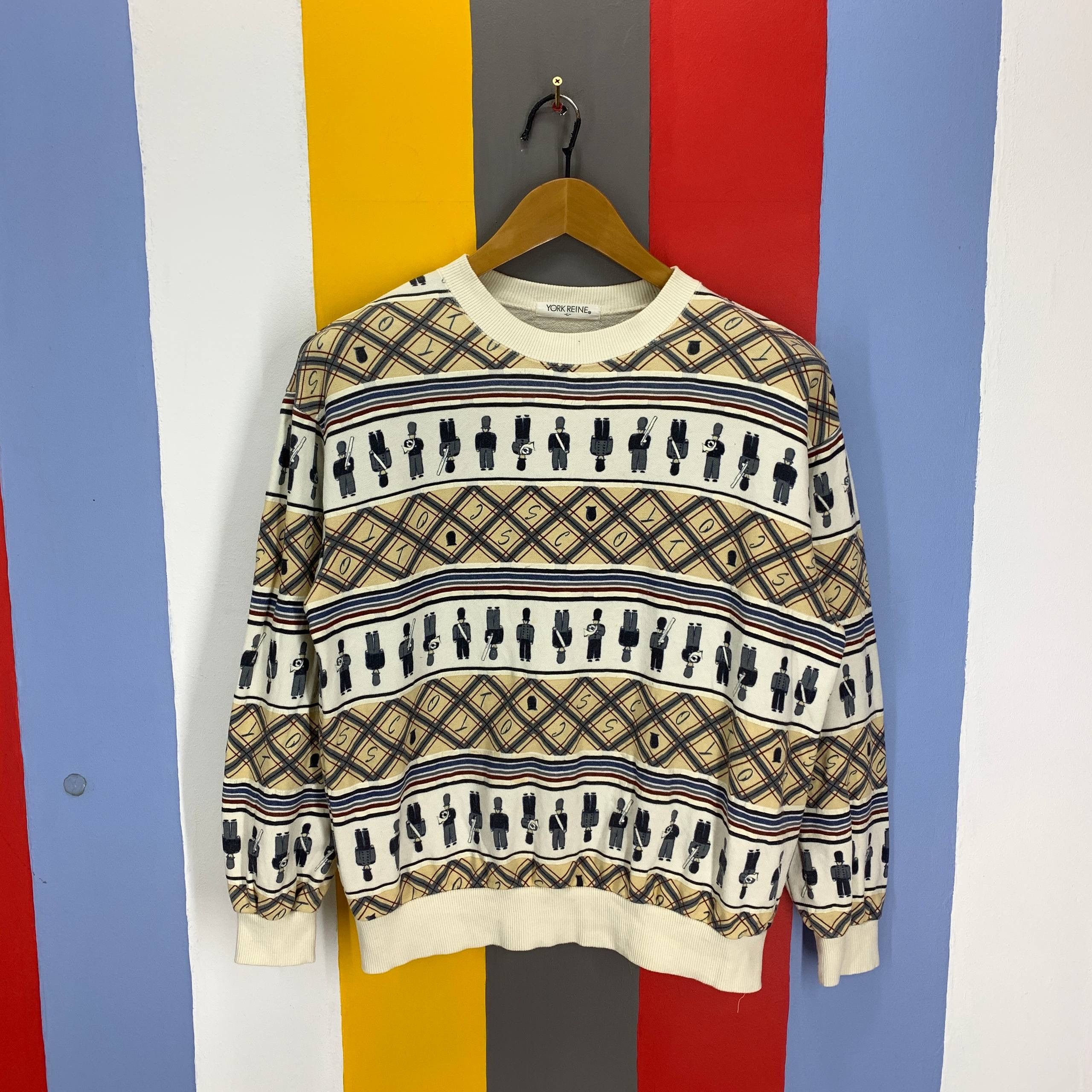 Japanese Brand Vintage YORK REINE Crew Neck Sweatshirt #2584/V Size L / US 10 / IT 46 - 1 Thumbnail