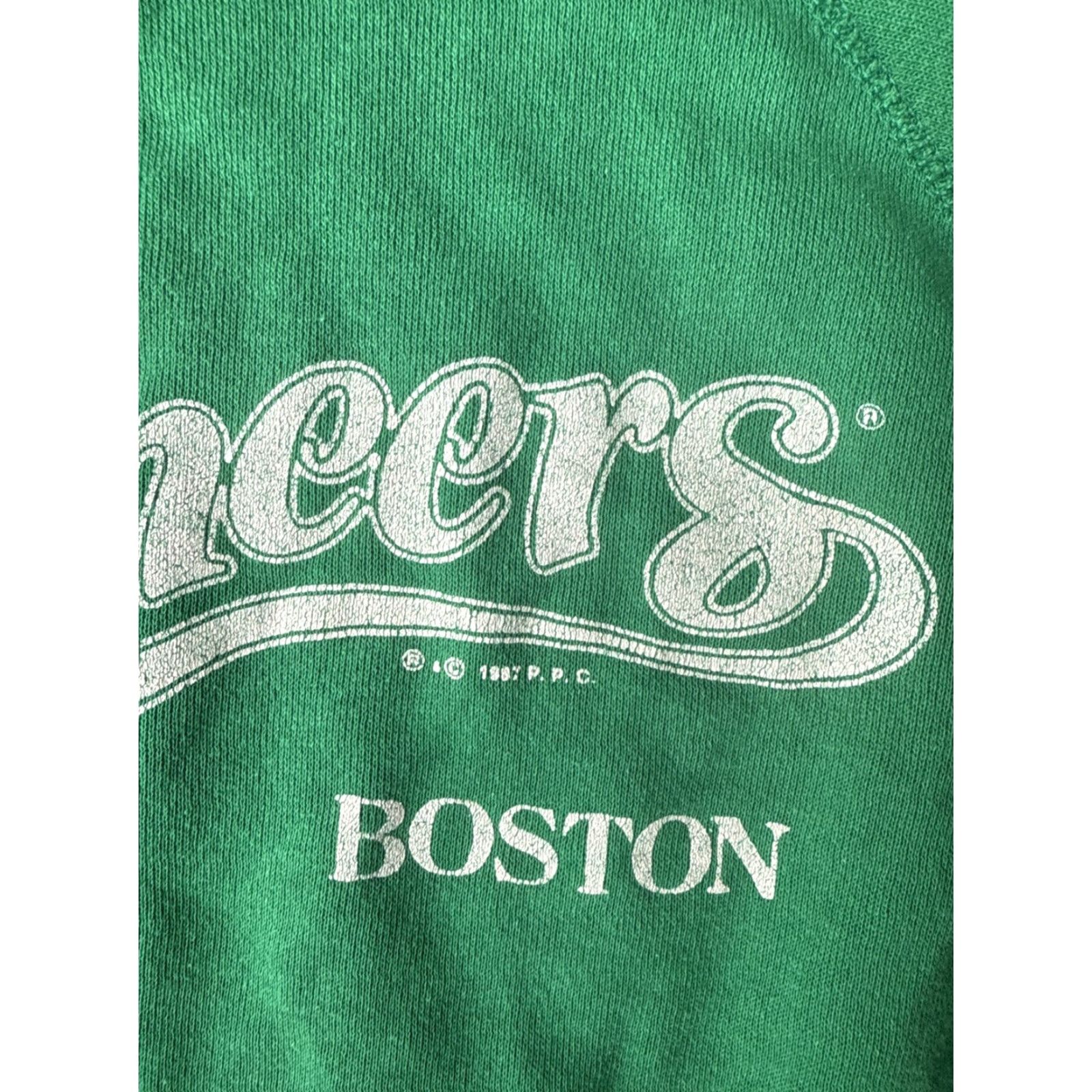 Vintage VINTAGE Cheers Boston Sitcom TV Promo Crewneck Sweatshirt Small Green Graphic Print Mens 90s Pullover Crew Neck Size US S / EU 44-46 / 1 - 4 Thumbnail