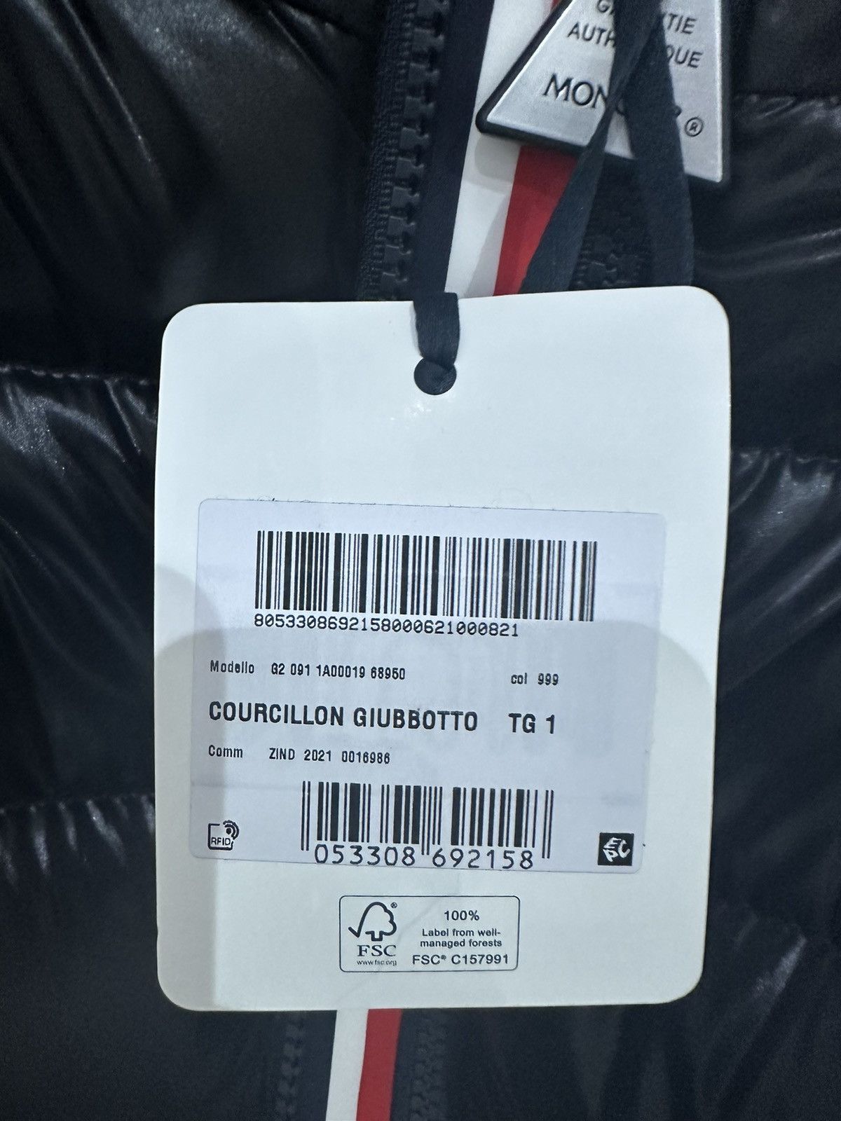 Moncler Moncler Black Courcillon Giubbotto Puffer jacket Size US M / EU 48-50 / 2 - 5 Thumbnail