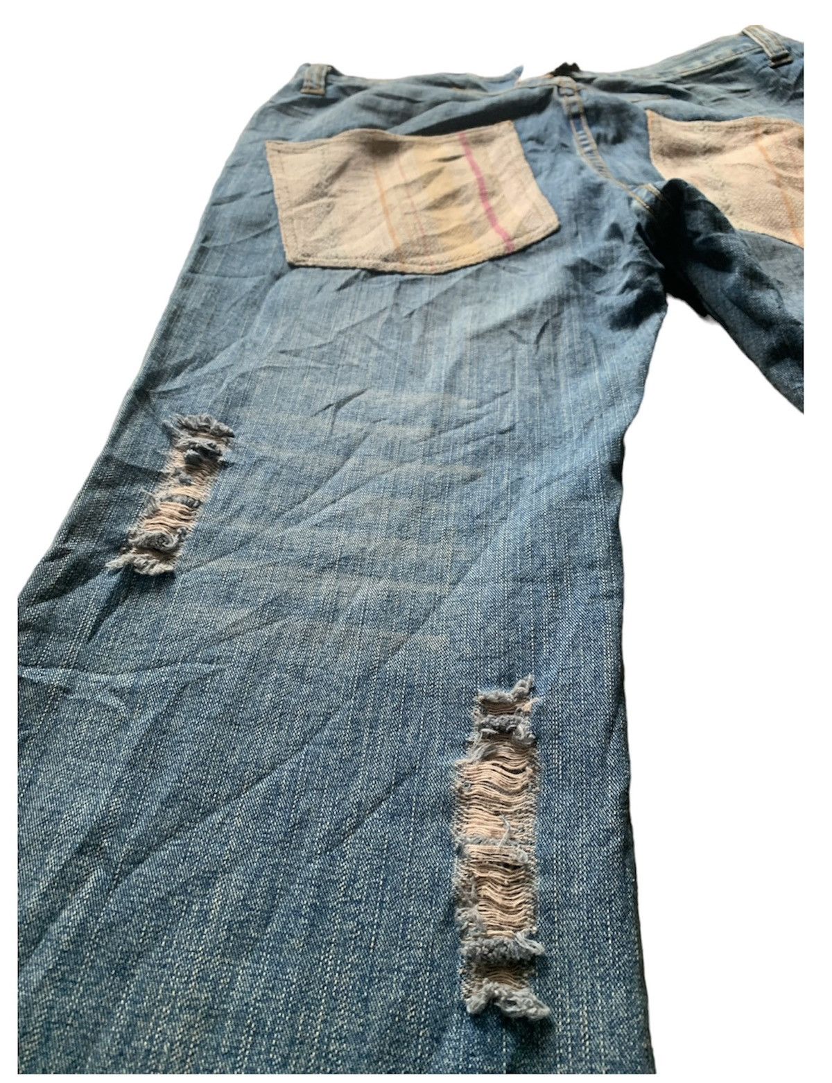 Japanese Brand DISTRESSED JEANS INSPIRED KAPITAL Size US 33 - 8 Thumbnail