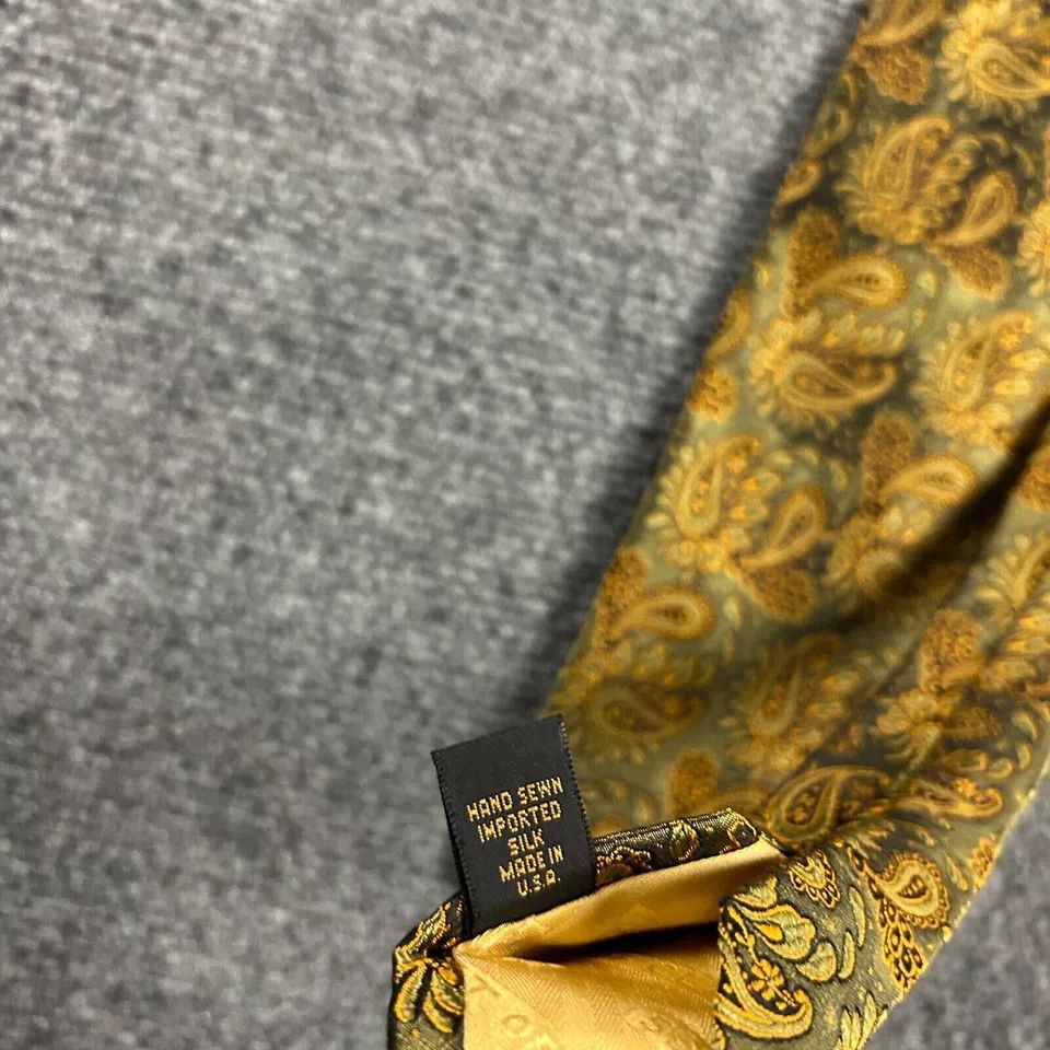 Robert Talbott × Vintage Robert Talbott Neck Tie Mens 4" x 58" Paisley Vintage Silk Size ONE SIZE - 5 Thumbnail
