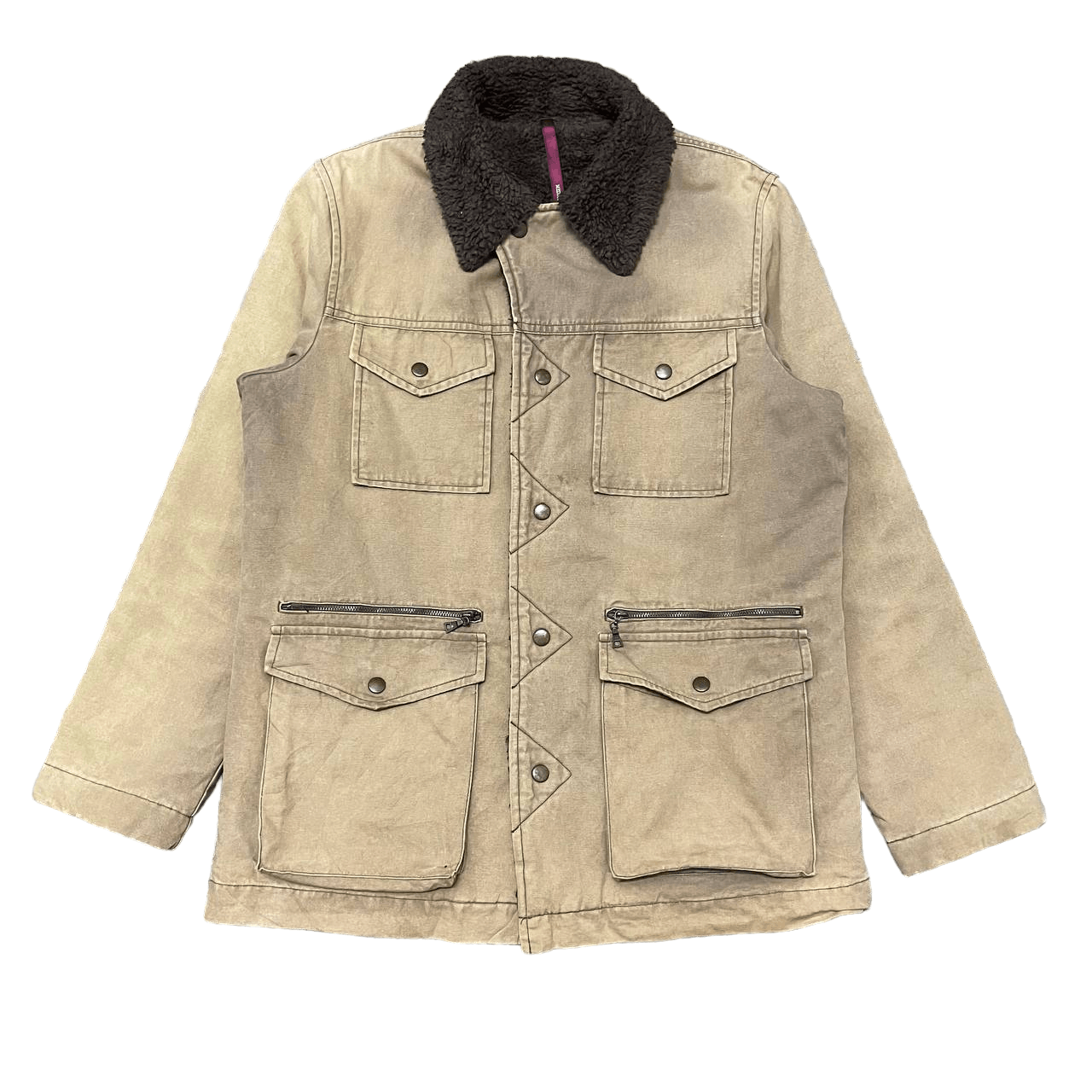 Japanese Brand Vintage Hikari Shoji Sherpa Linning Jacket Multi Pocket Size US M / EU 48-50 / 2 - 1 Thumbnail