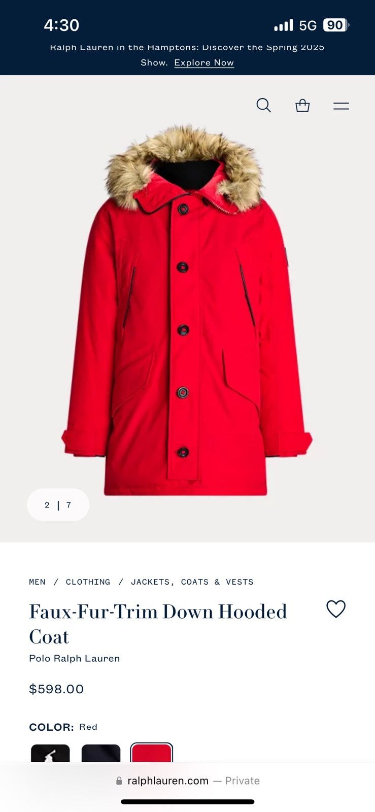 Polo Ralph Lauren Polo Ralph Lauren heavy coat Size US S / EU 44-46 / 1 - 6 Thumbnail