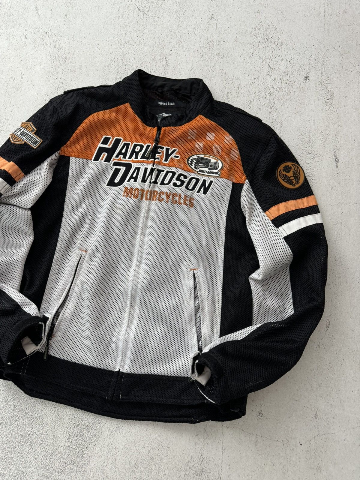 Harley Davidson × Marlboro Harley Davidson HD Vintage Riding Gear Bike Bomber Jacket Size US M / EU 48-50 / 2 - 2 Thumbnail