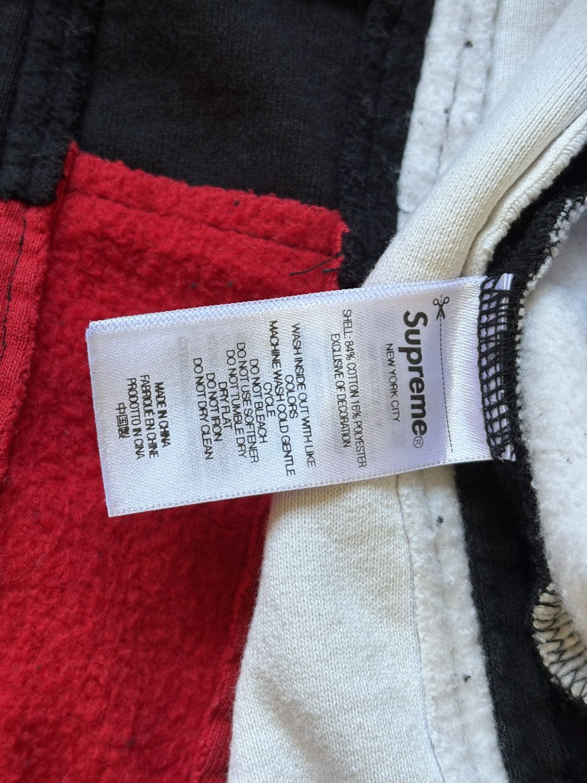 Supreme Supreme Patchwork Black Hoodie SS25 Size US L / EU 52-54 / 3 - 16 Thumbnail