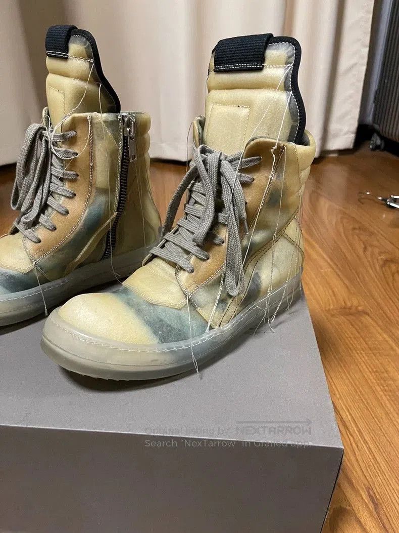 Rick Owens Rick Owens Green Ghost Triangle Boots. Size US 5.5 / EU 38 - 1 Thumbnail