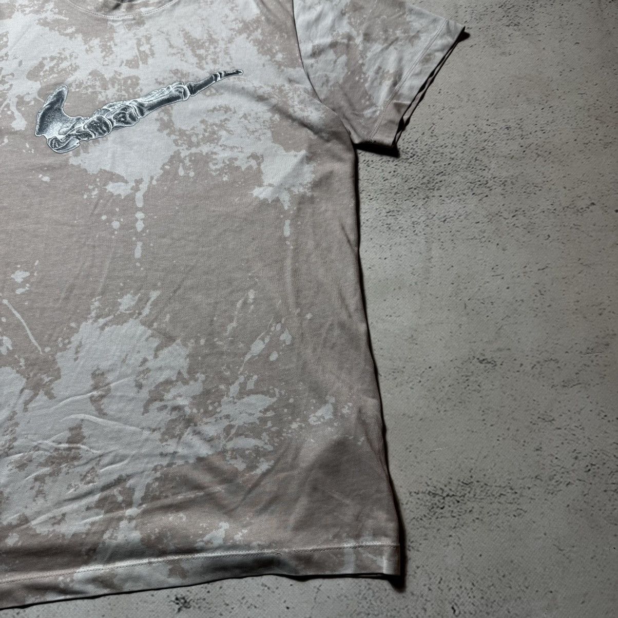 Nike × Vintage vintage 90s y2k nike tie die t shirt big logo bone print Size US M / EU 48-50 / 2 - 5 Thumbnail