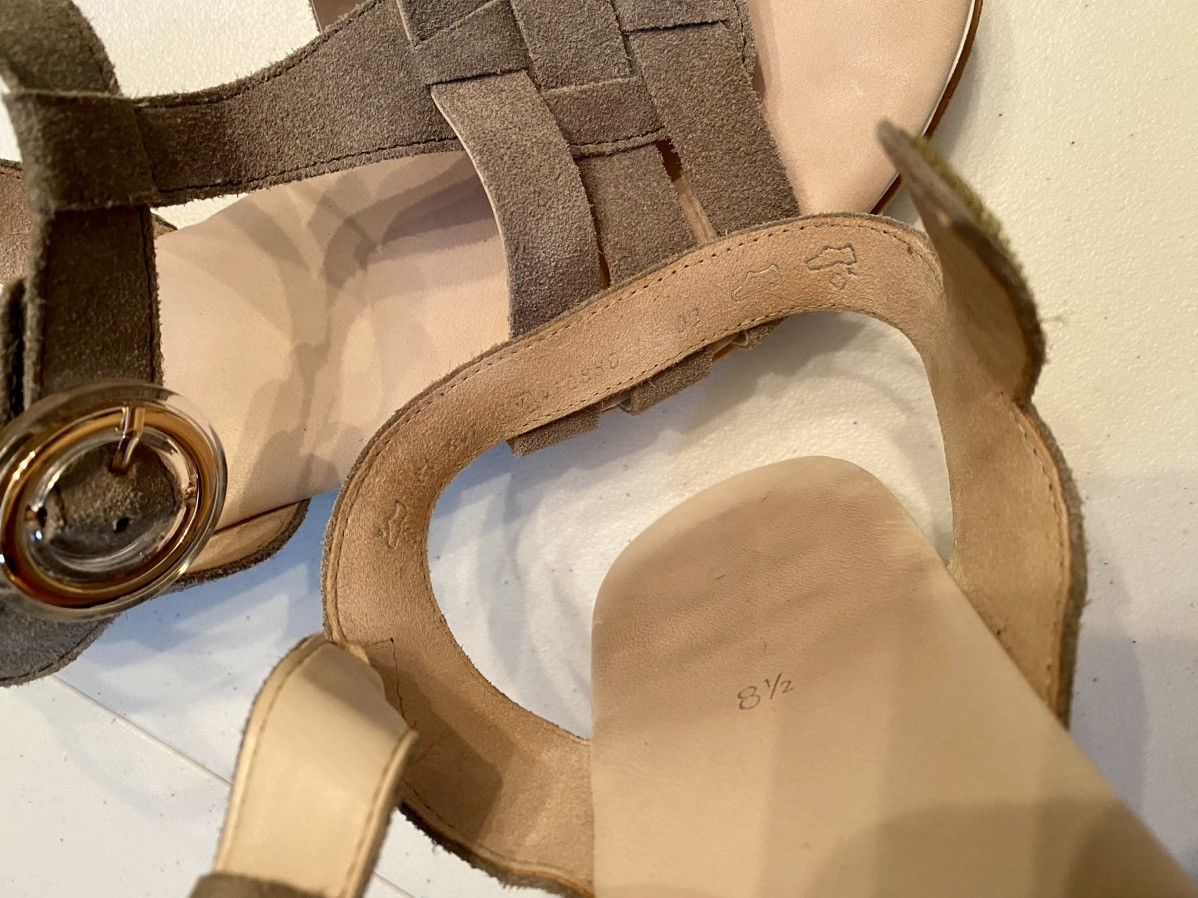 Other Gabor Suede Platform Wedge Slingback Jelli Sole Sandal 9.5 Size US 11 / IT 41 - 15 Thumbnail