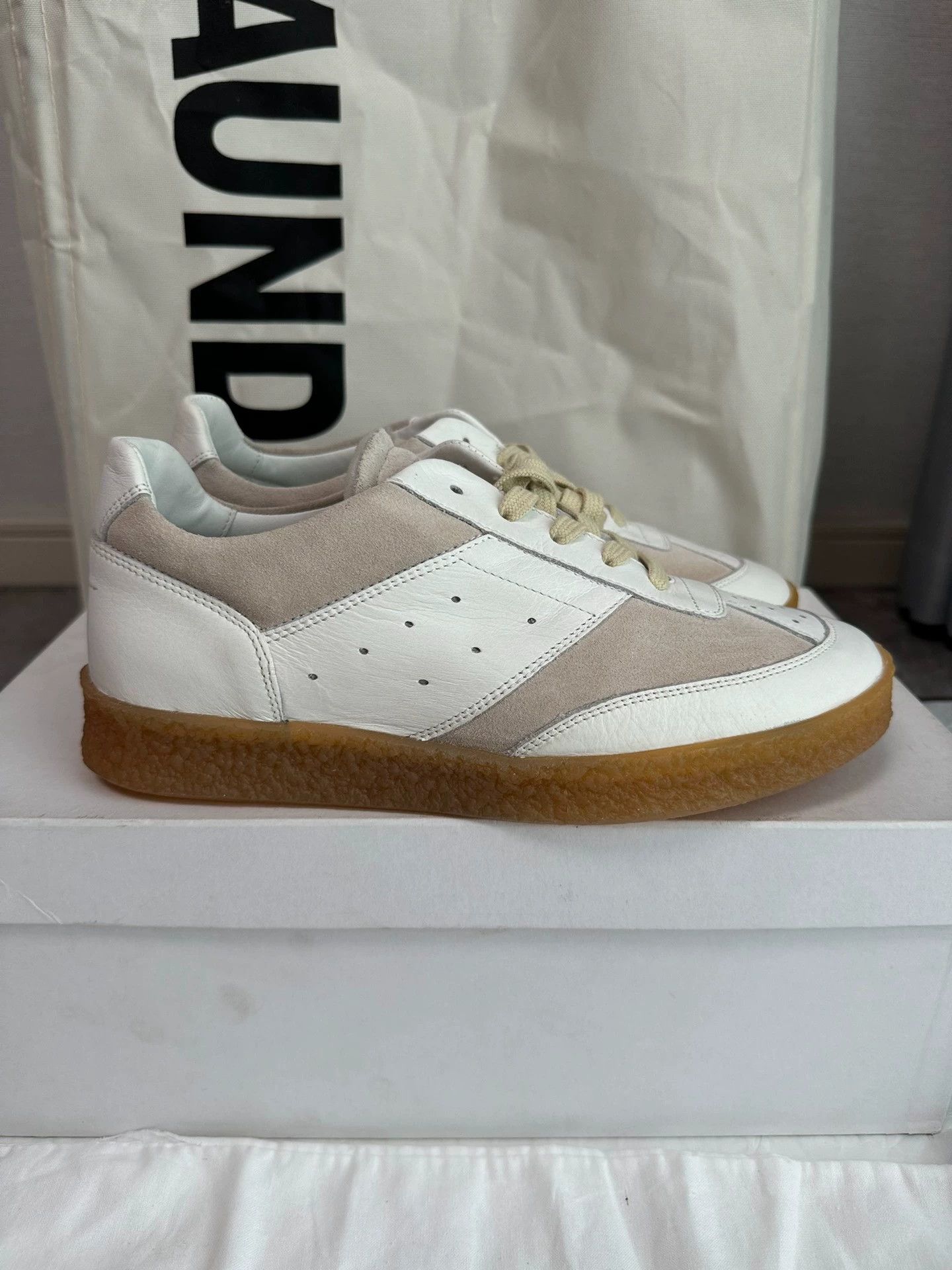 Maison Margiela MM6 Maison Margiela Court Trainer white women's low-top Size US 6.5 / IT 36.5 - 8 Thumbnail