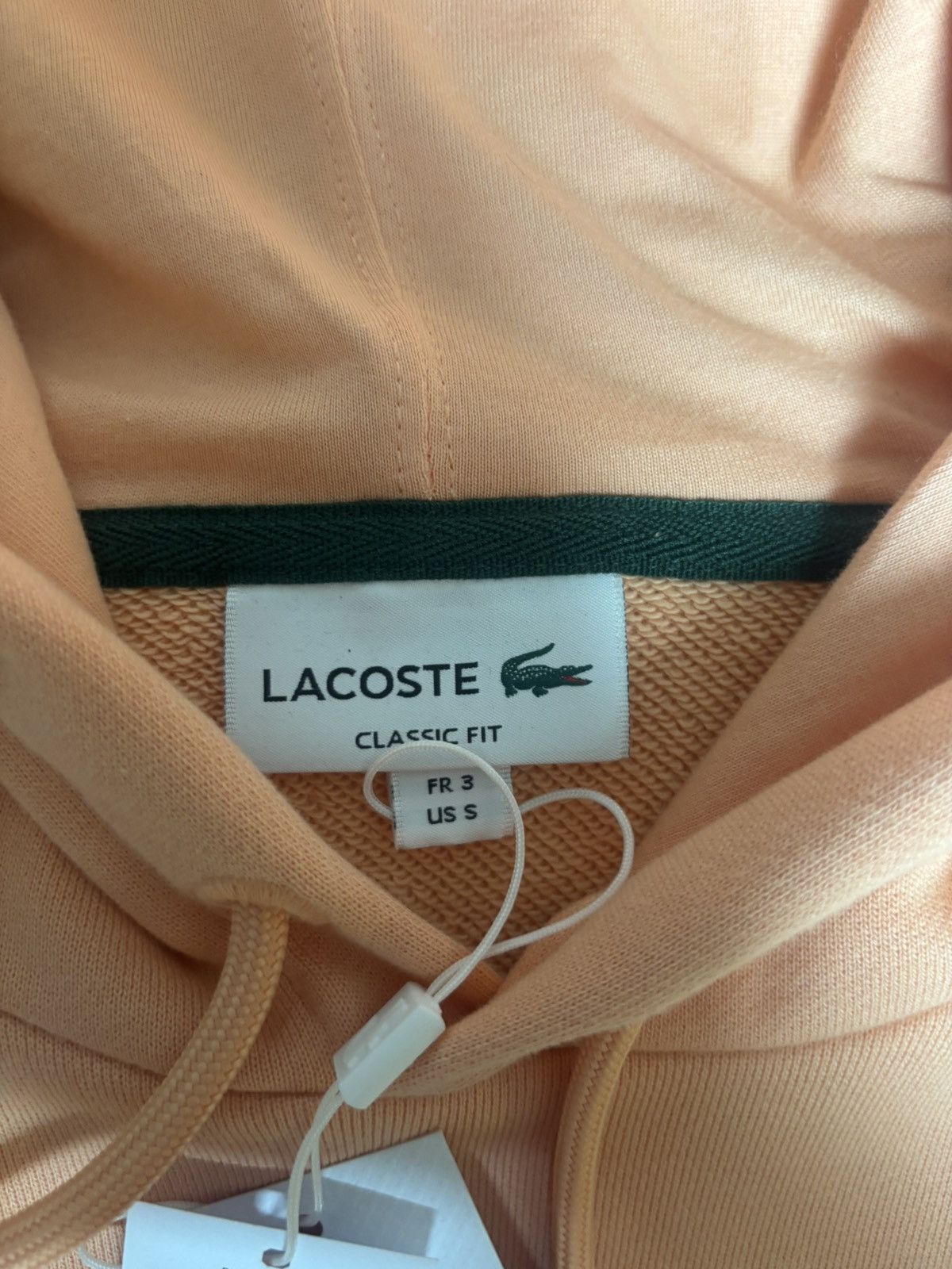 Lacoste Peach Lacoste hoodie size S Size US S / EU 44-46 / 1 - 3 Thumbnail