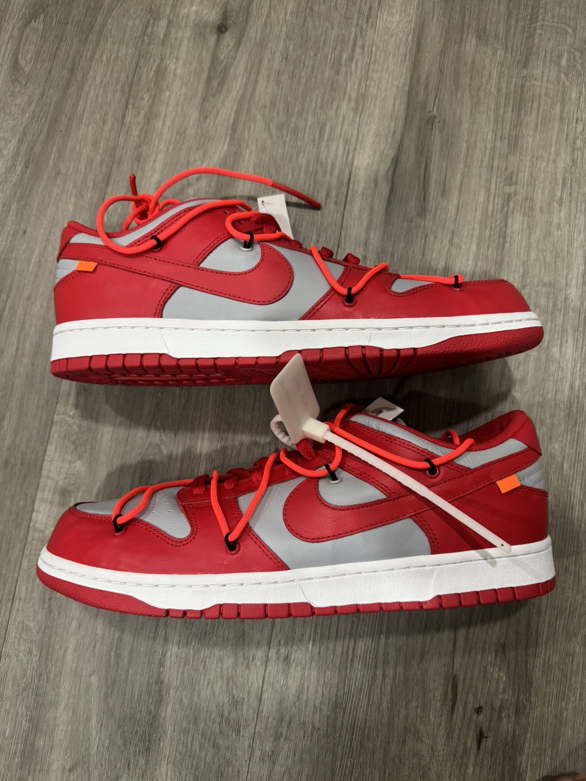 Nike Nike Dunk Offwhite University Red Size US 13 / EU 46 - 1 Thumbnail