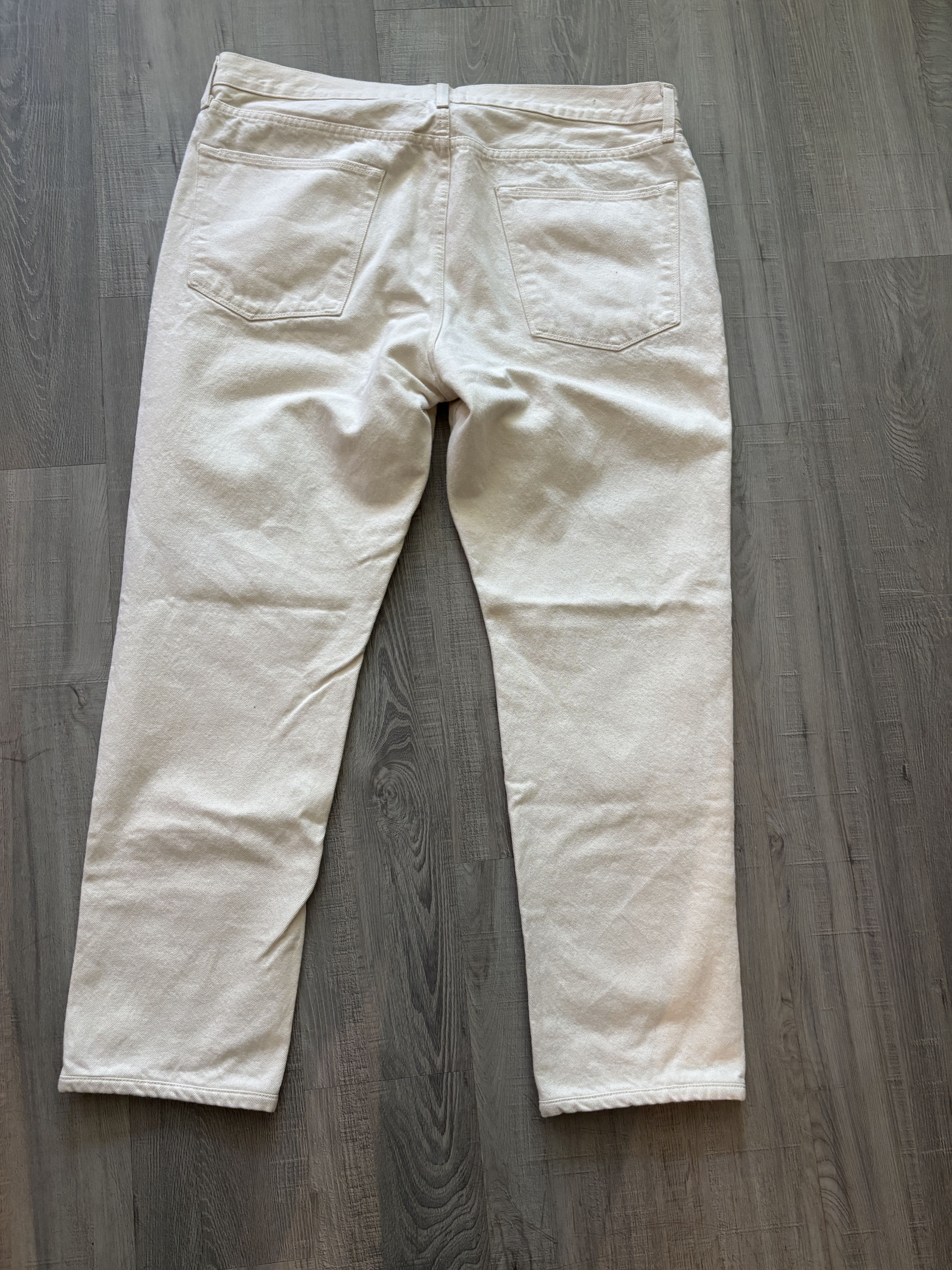 Sid Mashburn Sid Mashburn Ecru Slim Straight Jeans Size US 40 / EU 56 - 2 Thumbnail