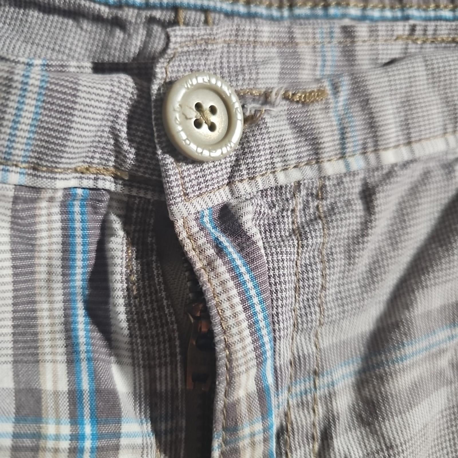Wrangler Wrangler Sz 36 Gray Blue Windowpane Cargo Shorts Size US 36 / EU 52 - 4 Thumbnail