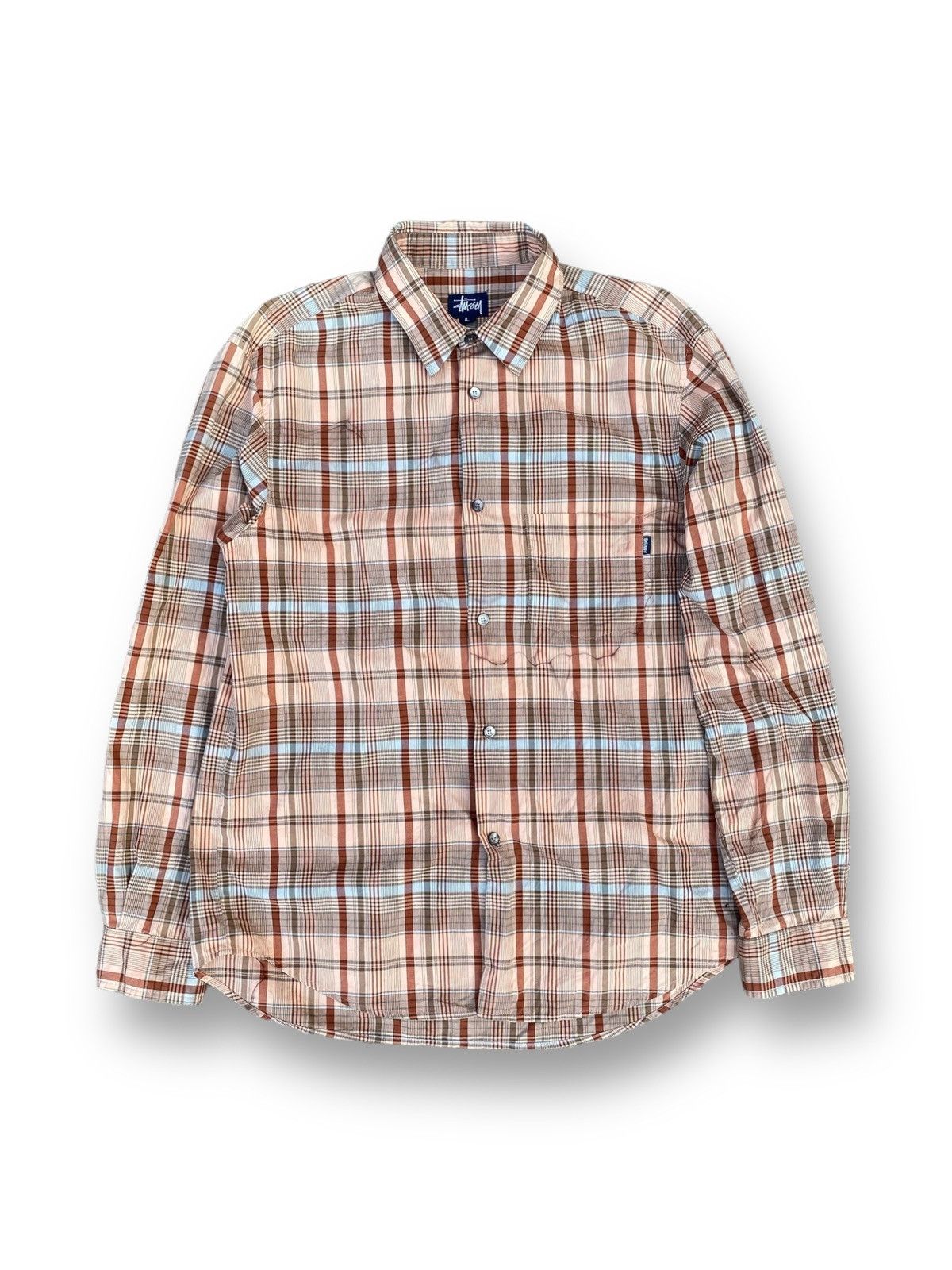 Stussy × Vintage Vintage Checkered Stussy Shirt. #C4 | Grailed