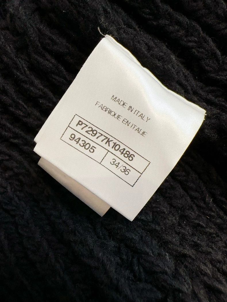 Chanel Chanel 22A Handicraft Workshop Black Textured Sweater Knit Size XS / US 0-2 / IT 36-38 - 7 Thumbnail