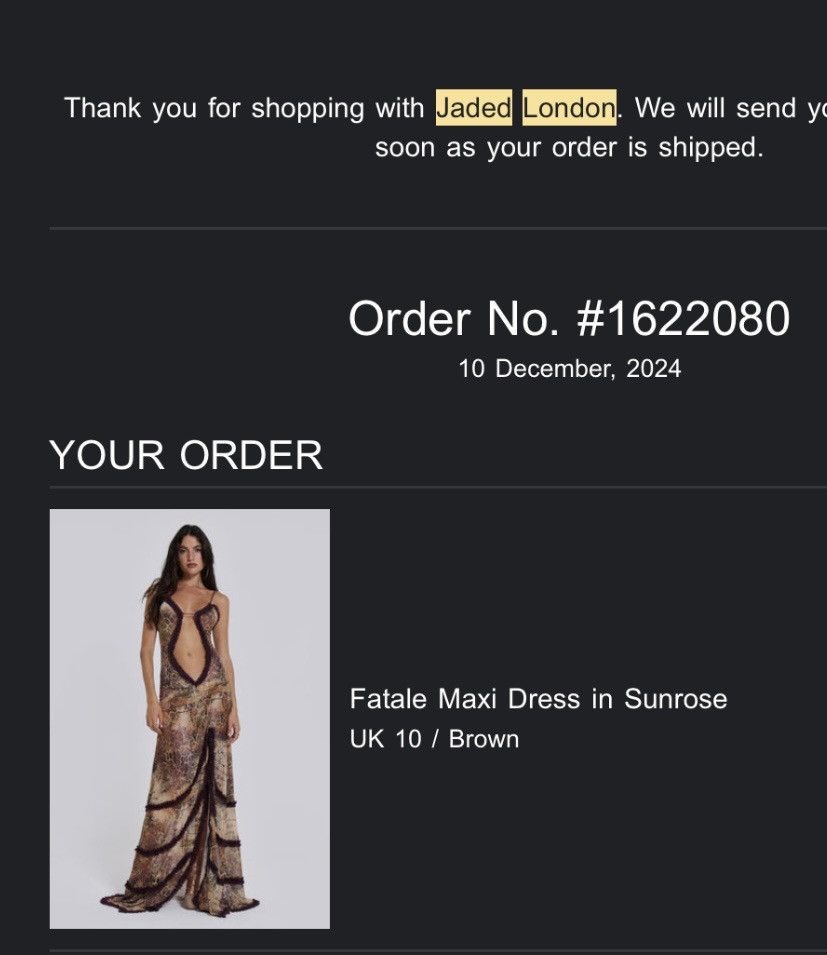 Jaded London Fatale Maxi Dress in Sunrose Size M / US 6-8 / IT 42-44 - 6 Thumbnail