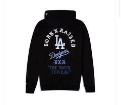 Official Born x raised + Dodgers LA rocker t-shirt, hoodie, longsleeve,  sweater