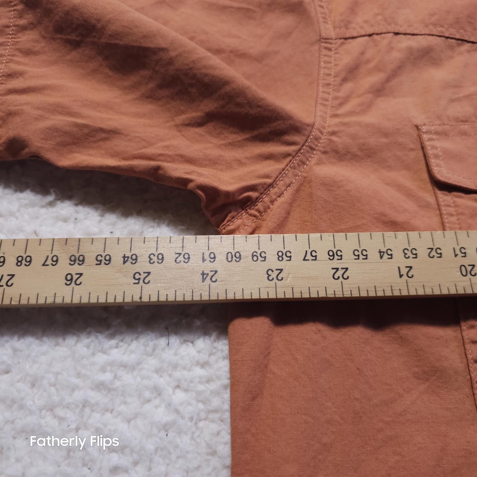 Roper Roper Mens Western Short Sleeve Shirt Medium Rust Pearl snap Size US M / EU 48-50 / 2 - 7 Thumbnail
