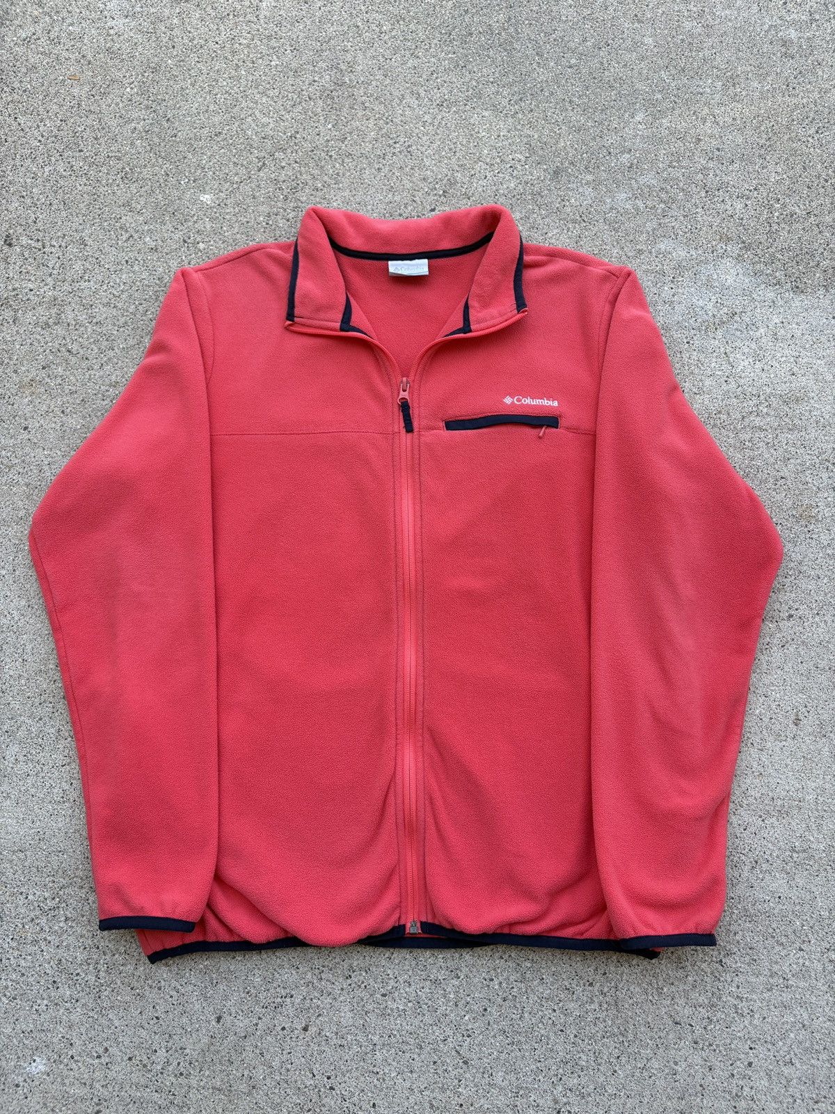 Columbia Columbia Mountain Crest Salmon Zip Up Fleece Jacket Size XL Size US XL / EU 56 / 4 - 1 Thumbnail