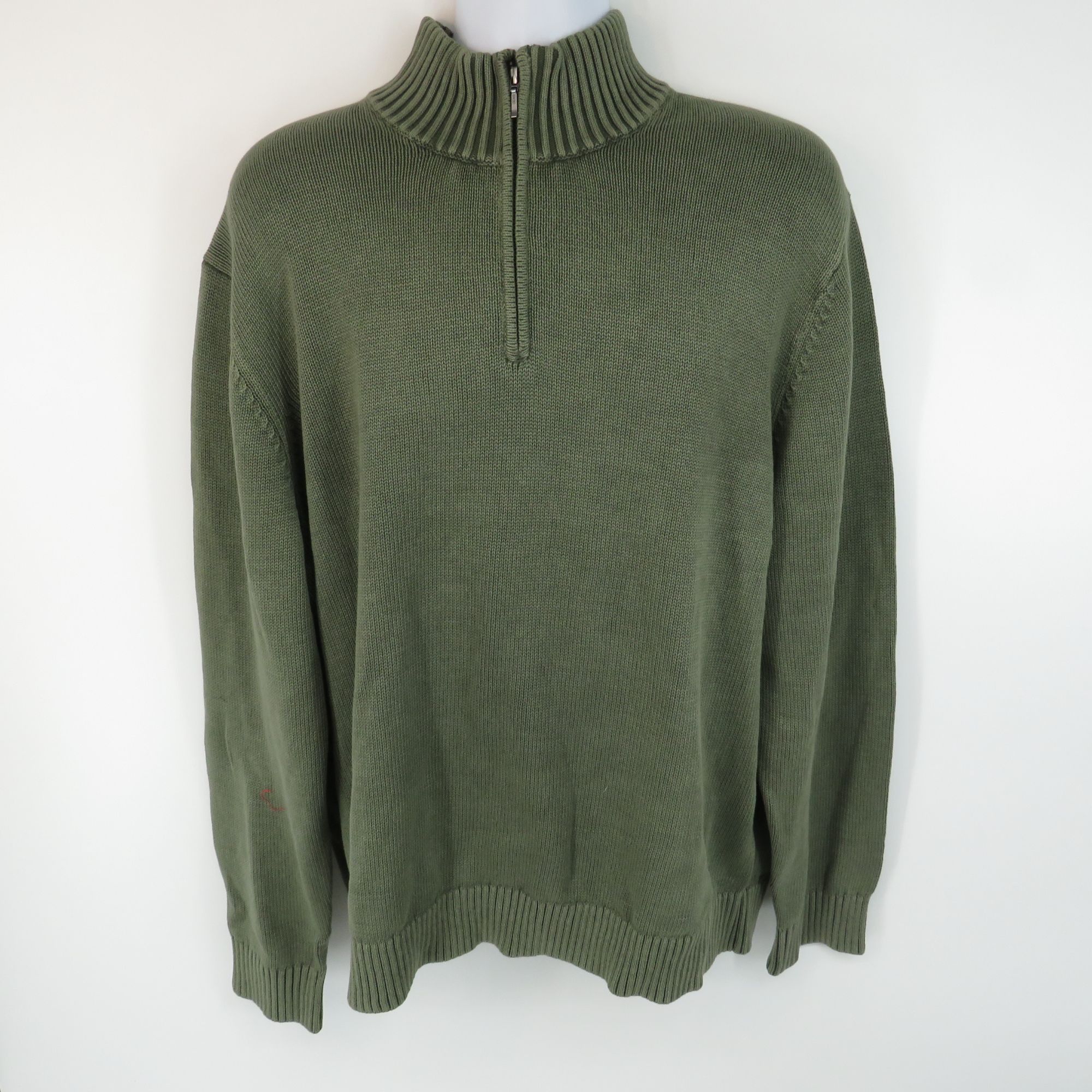 Other Goodthreads Men's Size XXL Olive Green 1/4 Zip Sweater NWT Size US XXL / EU 58 / 5 - 1 Thumbnail