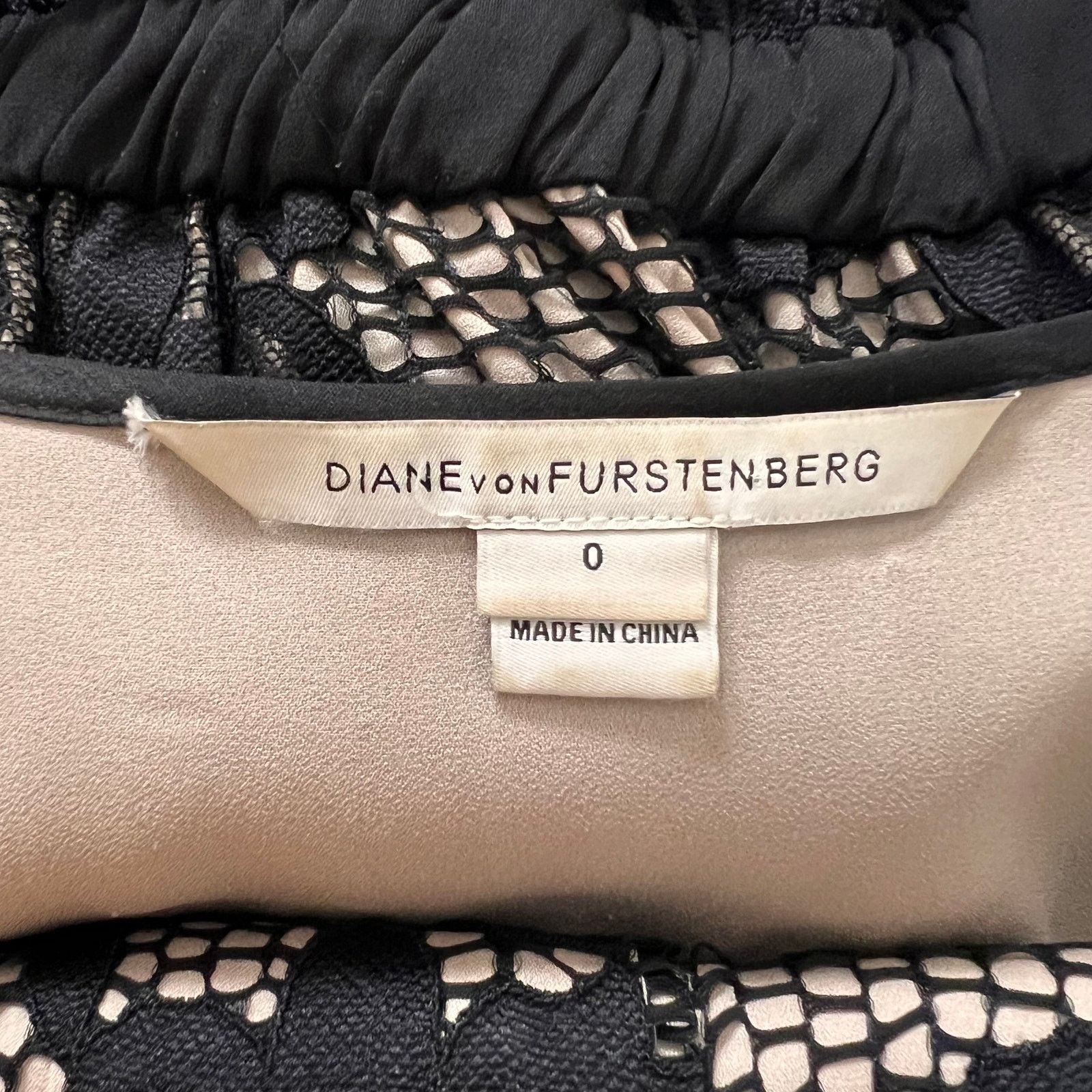 Diane von Furstenberg Diane Von Furstenburg Black V-Neck Jumpsuit, XXS/US0 Size 25" / US 0 / IT 36 - 9 Thumbnail