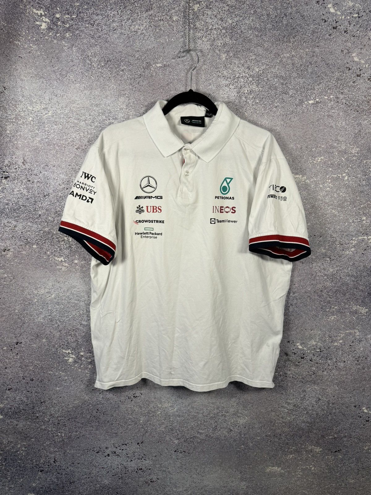Formula 1 × Mercedes-Benz × Vintage Petronas Mercedes-Benz AMG F-1 Polos Formula 1 Team 2XL sz Size US XXL / EU 58 / 5 - 1 Thumbnail