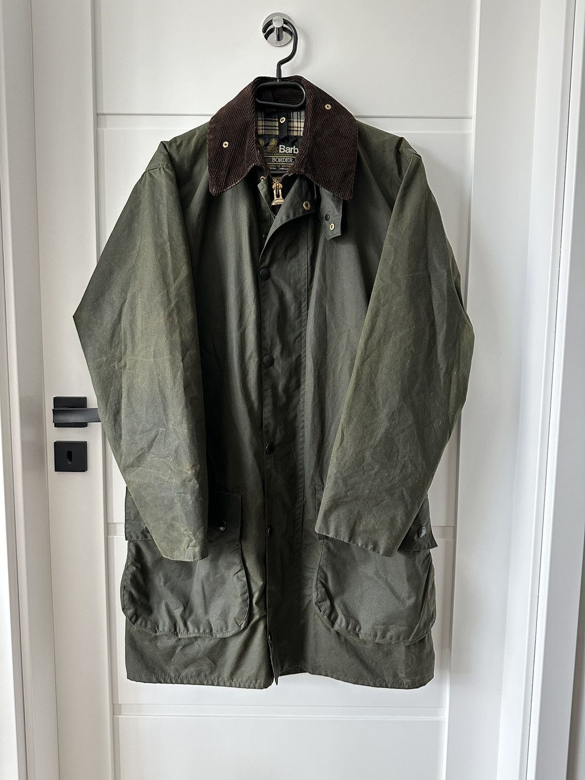 Barbour Vintage Waxed BARBOUR A200 Waxed Border coat jacket C36 Grailed