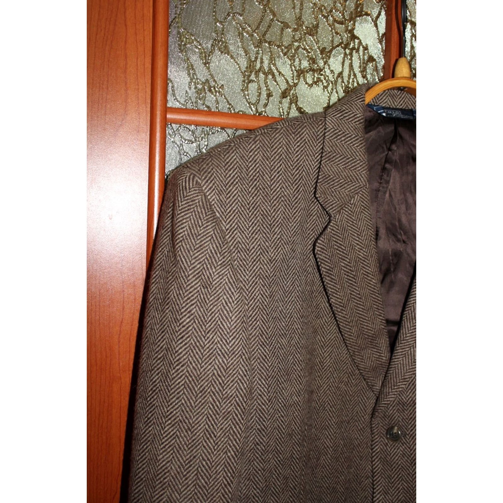 Polo Ralph Lauren VINTAGE Polo Ralph Lauren RRL Blazer Jacket Wool Herringbone Brown M Mens Size US M / EU 48-50 / 2 - 6 Thumbnail